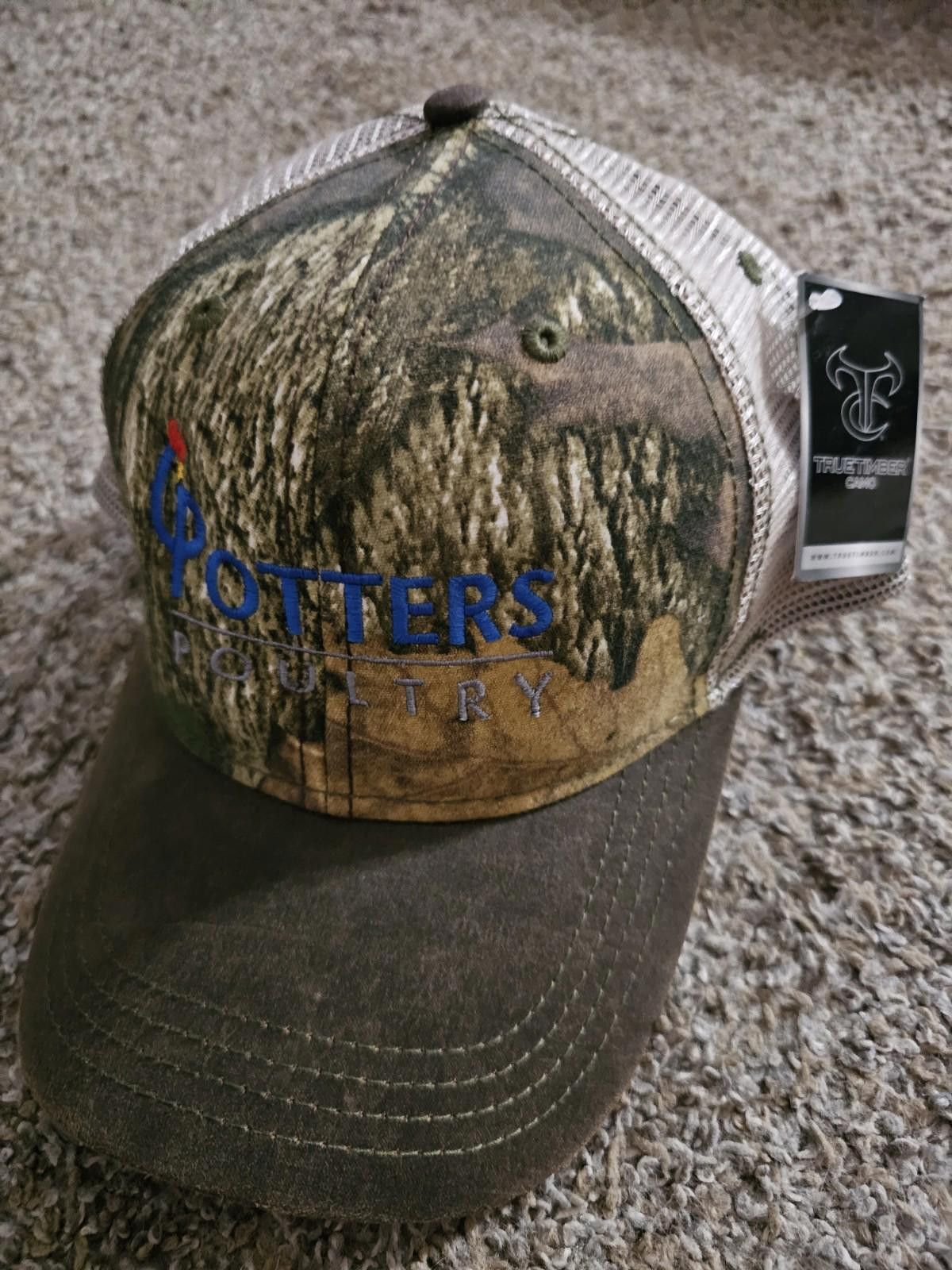 Designer Potter's Poultry True Timber CAMO mesh Snapback hat NWT Size ONE SIZE - 1 Thumbnail