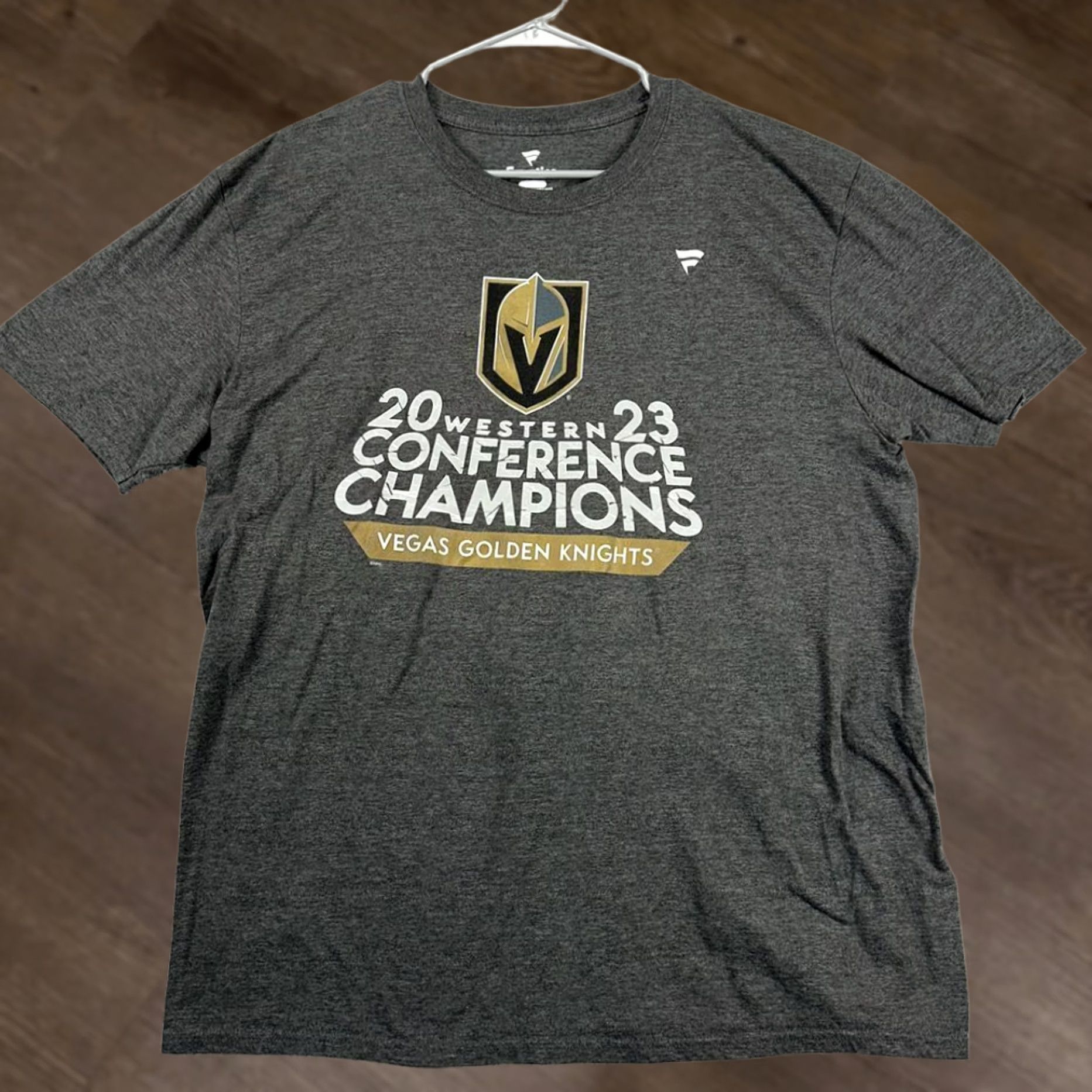 Vintage Vegas Golden Knights Shirt Adult XL Grey Conference Champions Tee Mens Fanatics Size US XL / EU 56 / 4 - 1 Thumbnail