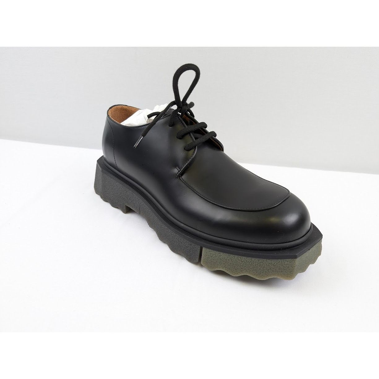Off-White o1rshd1 Sponge Sole Leather Boot in Black Size US 10 / EU 43 - 2 Thumbnail