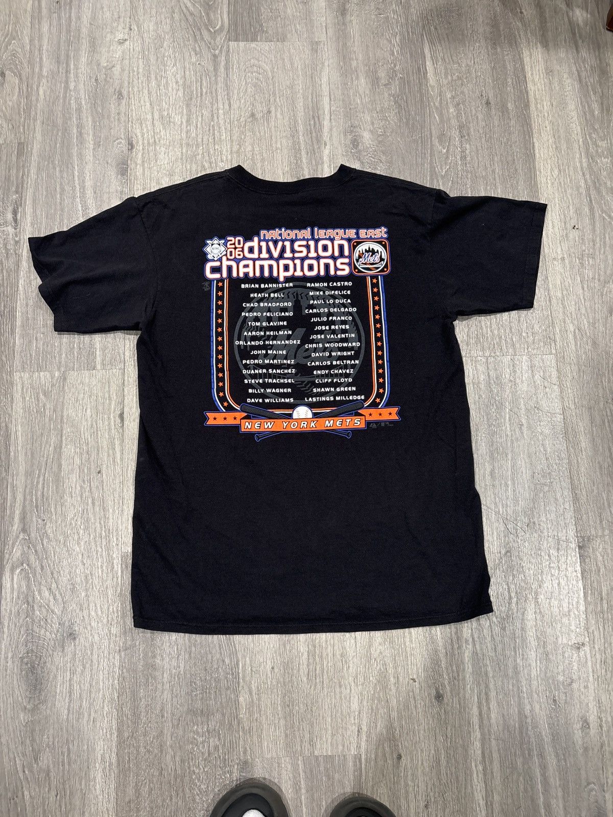 MLB 2006 New York Mets Division Champions black T-shirt Size US L / EU 52-54 / 3 - 2 Thumbnail