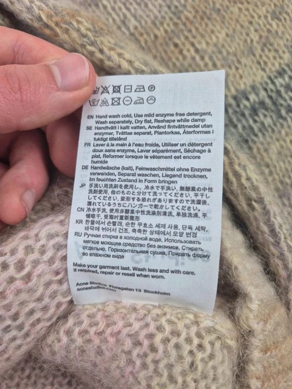 Acne Studios Acne Studios Womens Beige Mohair Wool Sweater Size Large Size L / US 10 / IT 46 - 5 Thumbnail