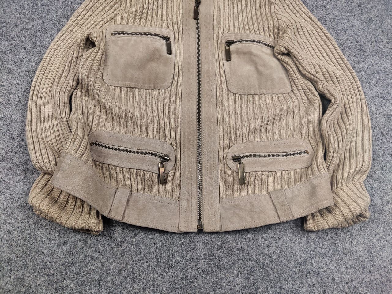 Hysteric Glamour Vtg Japan Hysteric Glamour Yamamoto Style ribbed Zip Sweater Size US S / EU 44-46 / 1 - 5 Thumbnail
