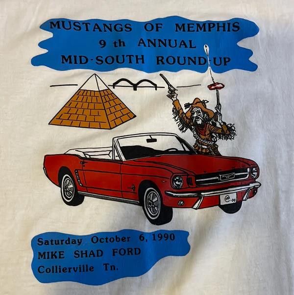 Other VTG Ford Mustangs of Memphis T-shirt 1990 Round-Up Tee XL Size US XL / EU 56 / 4 - 3 Thumbnail
