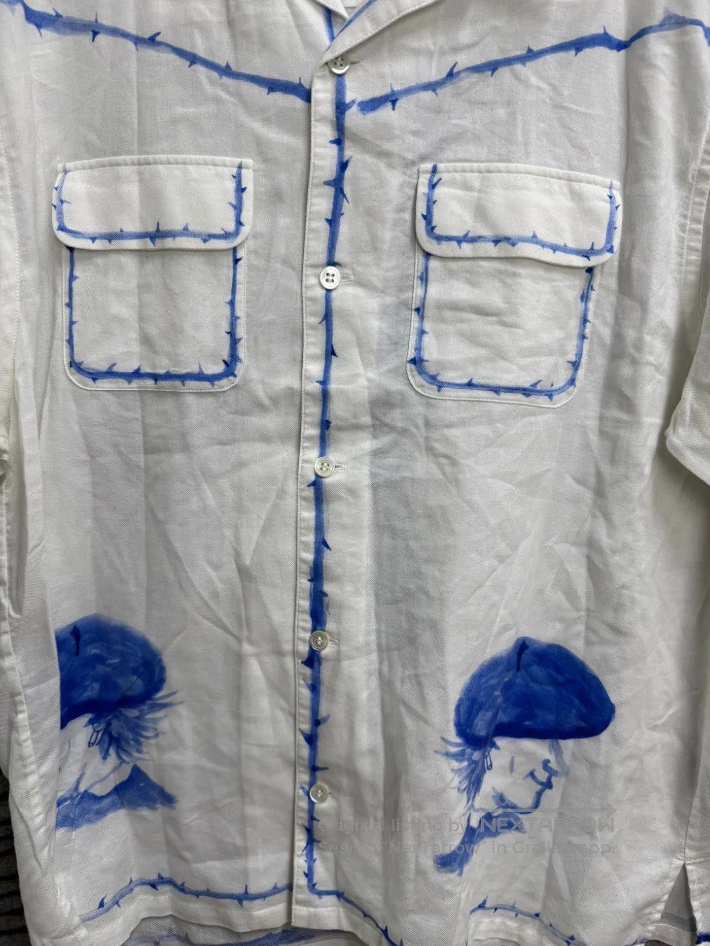 Undercover UNDERCOVER Ballpoint Artist Short Sleeve Shirt. Size US XL / EU 56 / 4 - 5 Thumbnail