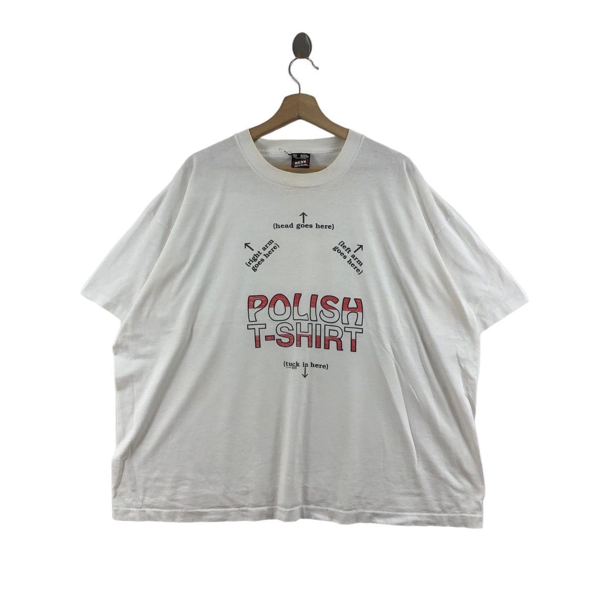 Vintage Vintage 90s POLISH T-Shirt X-IT! Best Fruit Of The Loom Size US XXL / EU 58 / 5 - 1 Thumbnail