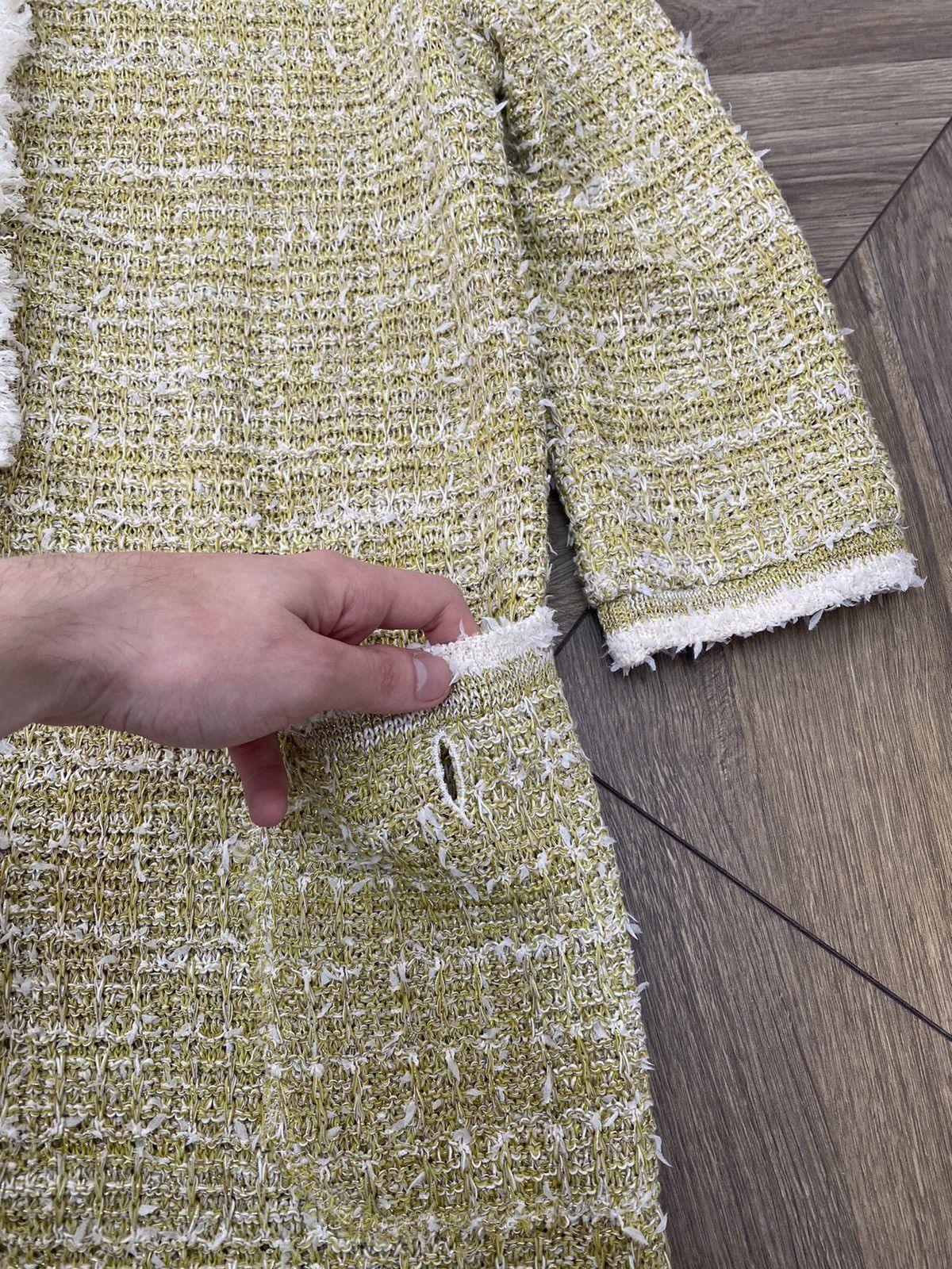 Designer × Vintage Vintage Bruno Manetti Womens Cotton Knit LS Cardigan Size XL / US 12-14 / IT 48-50 - 7 Thumbnail