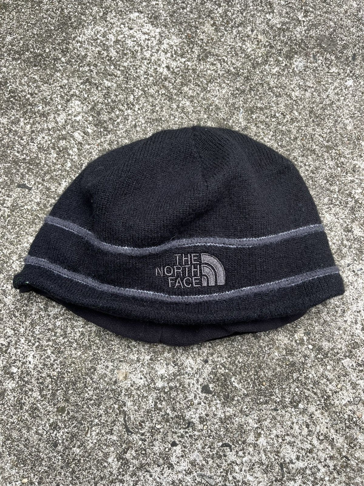 Streetwear The North Face Vintage Rare Vintage The North Face Black Wool Skull Cap Beanie Grailed