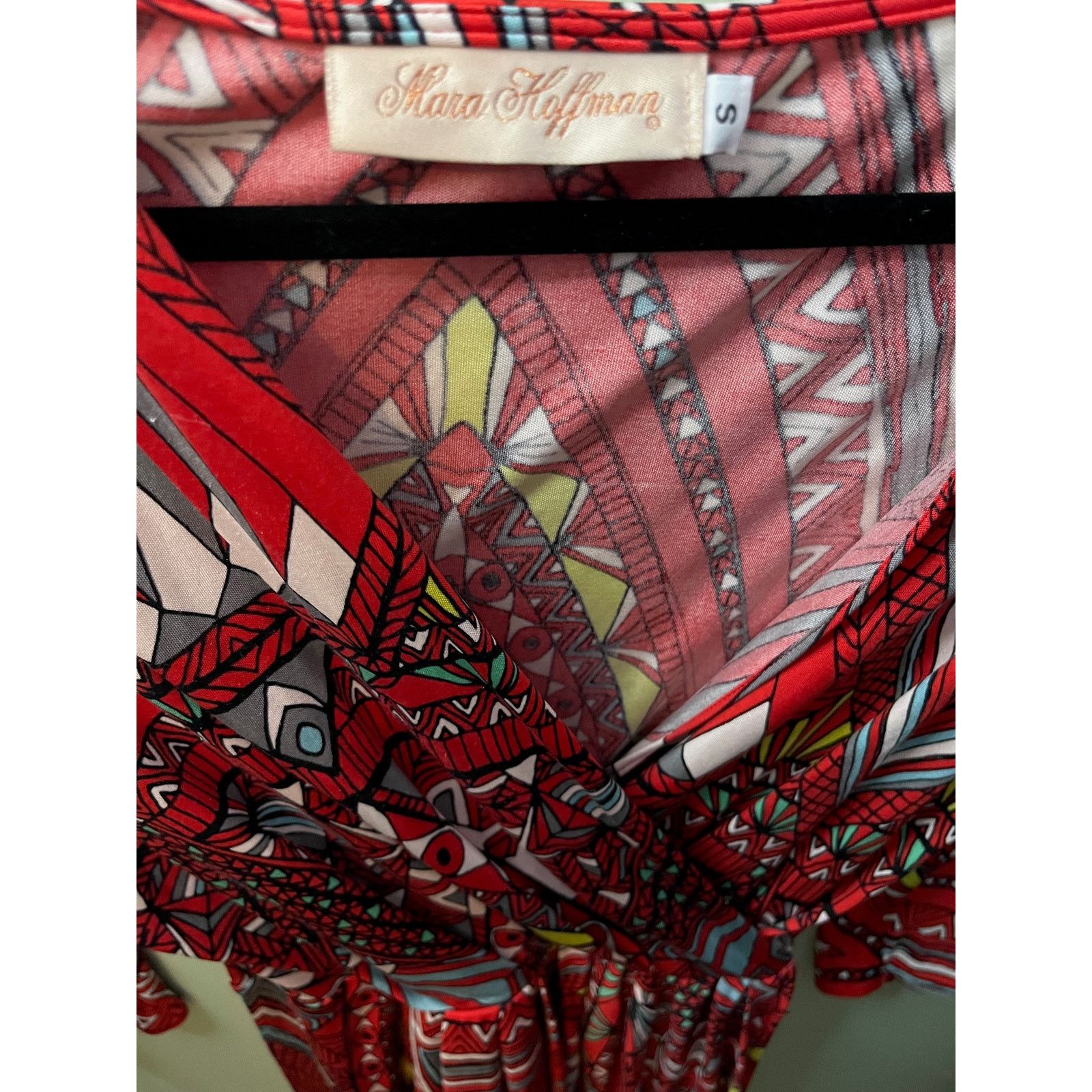 Mara Hoffman Mara Hofman Red Patterned Dress - Size Small Size S / US 4 / IT 40 - 3 Thumbnail