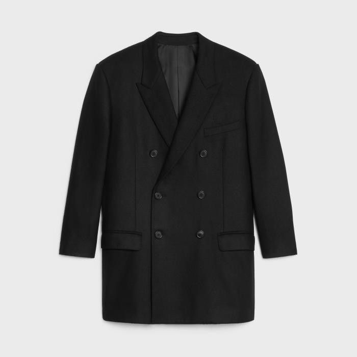 Celine o1bcso1str0725 2V09L5 Tomboy Jacket Cashmere in Black Size US S / EU 44-46 / 1 - 1 Thumbnail