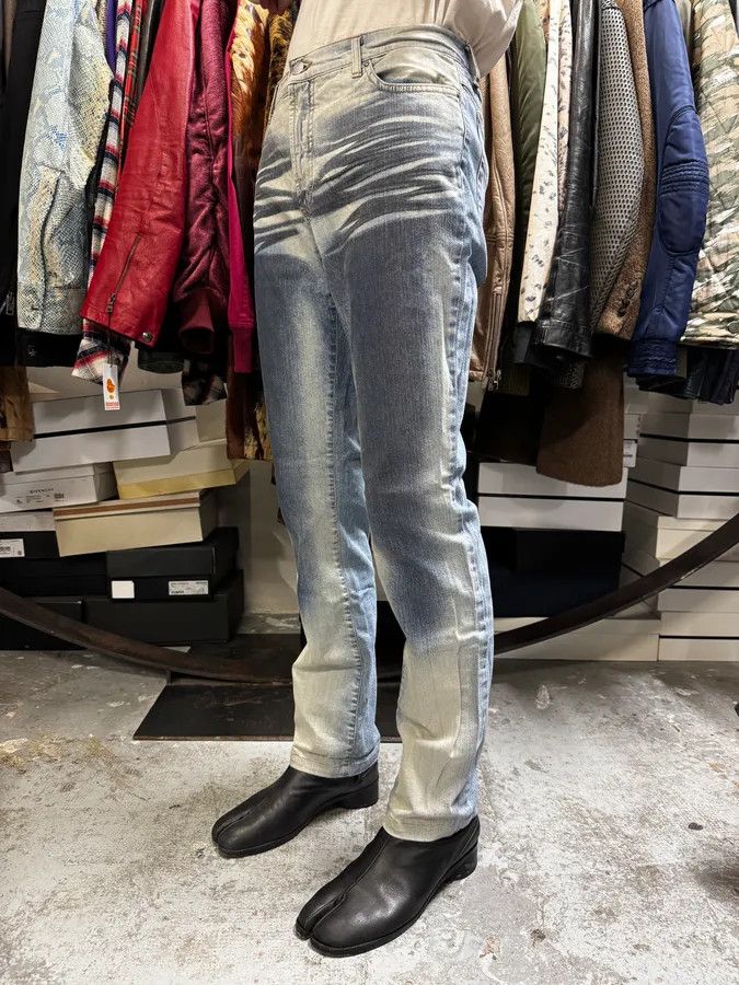 Just Cavalli SS2004 Cavalli Overprint Navy Denim Jeans Size US 30 / EU 46 - 2 Thumbnail