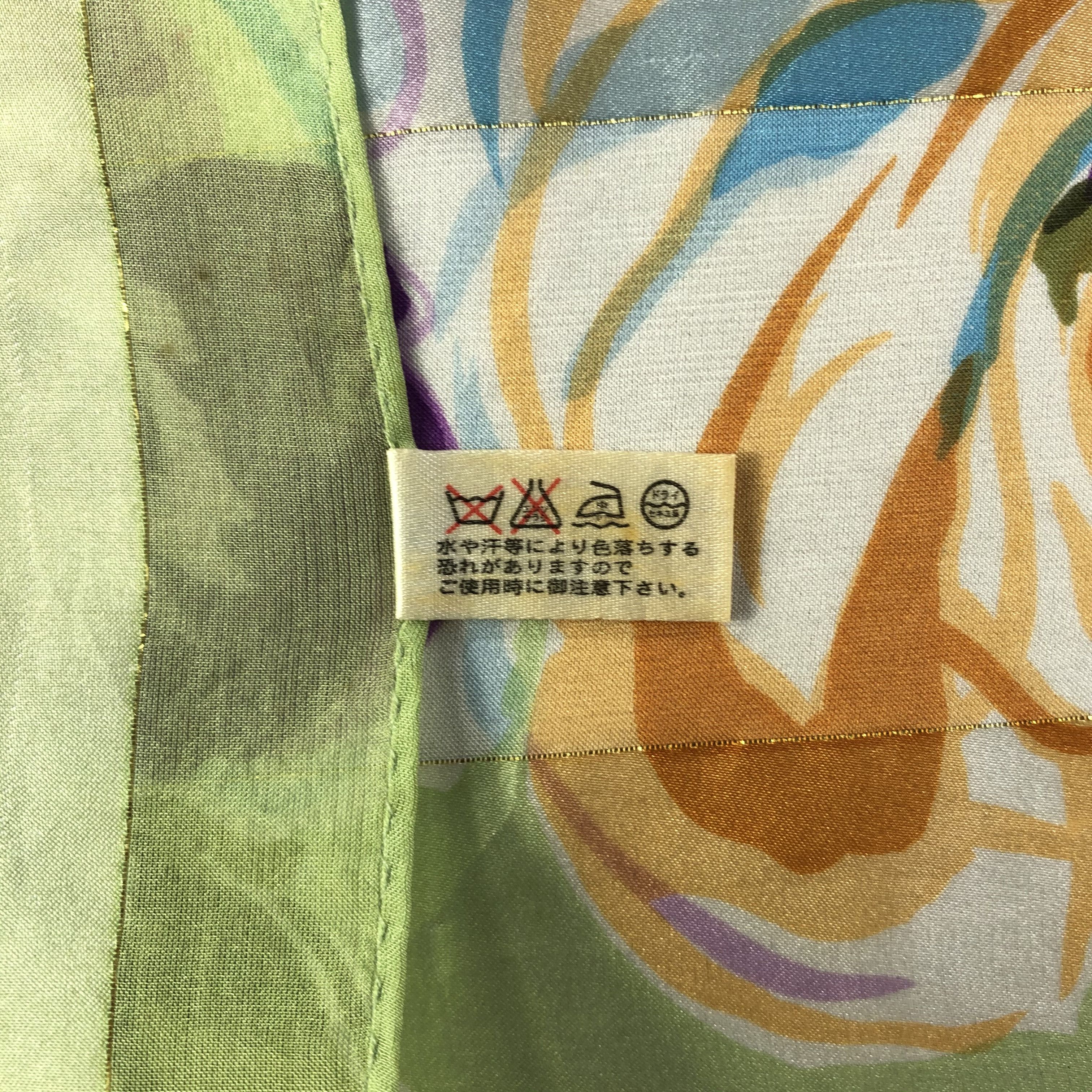 Vintage Vintage Roland Munnier Silk Scarf Size ONE SIZE - 5 Thumbnail