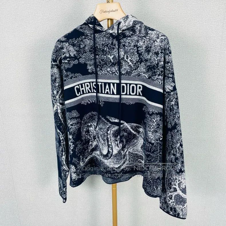 Dior Dior Jungle Series Knitted Hoodie Size XS / US 0-2 / IT 36-38 - 1 Thumbnail