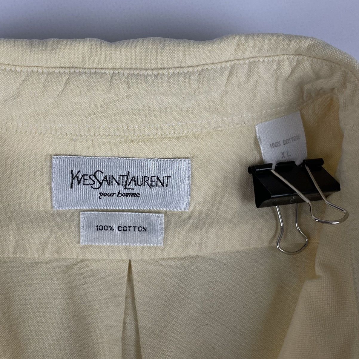 Yves Saint Laurent Vintage Yves Saint Lauren YSL cotton Shirt Button up Size US XL / EU 56 / 4 - 9 Thumbnail