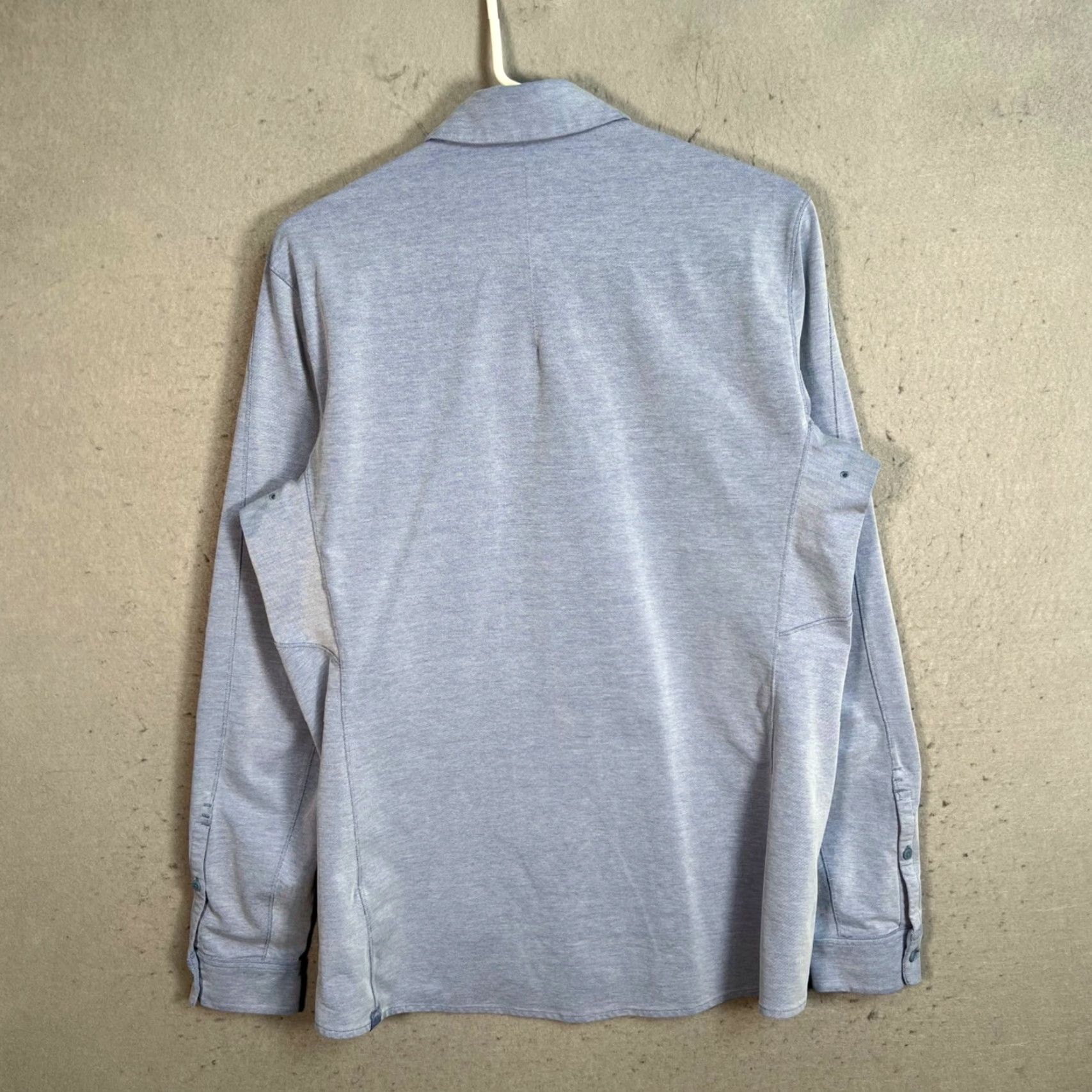 Lululemon Lululemon Mens Size Small Blue Button-Up Pocket Shirt Long Sleeve Stretch Size US S / EU 44-46 / 1 - 2 Thumbnail