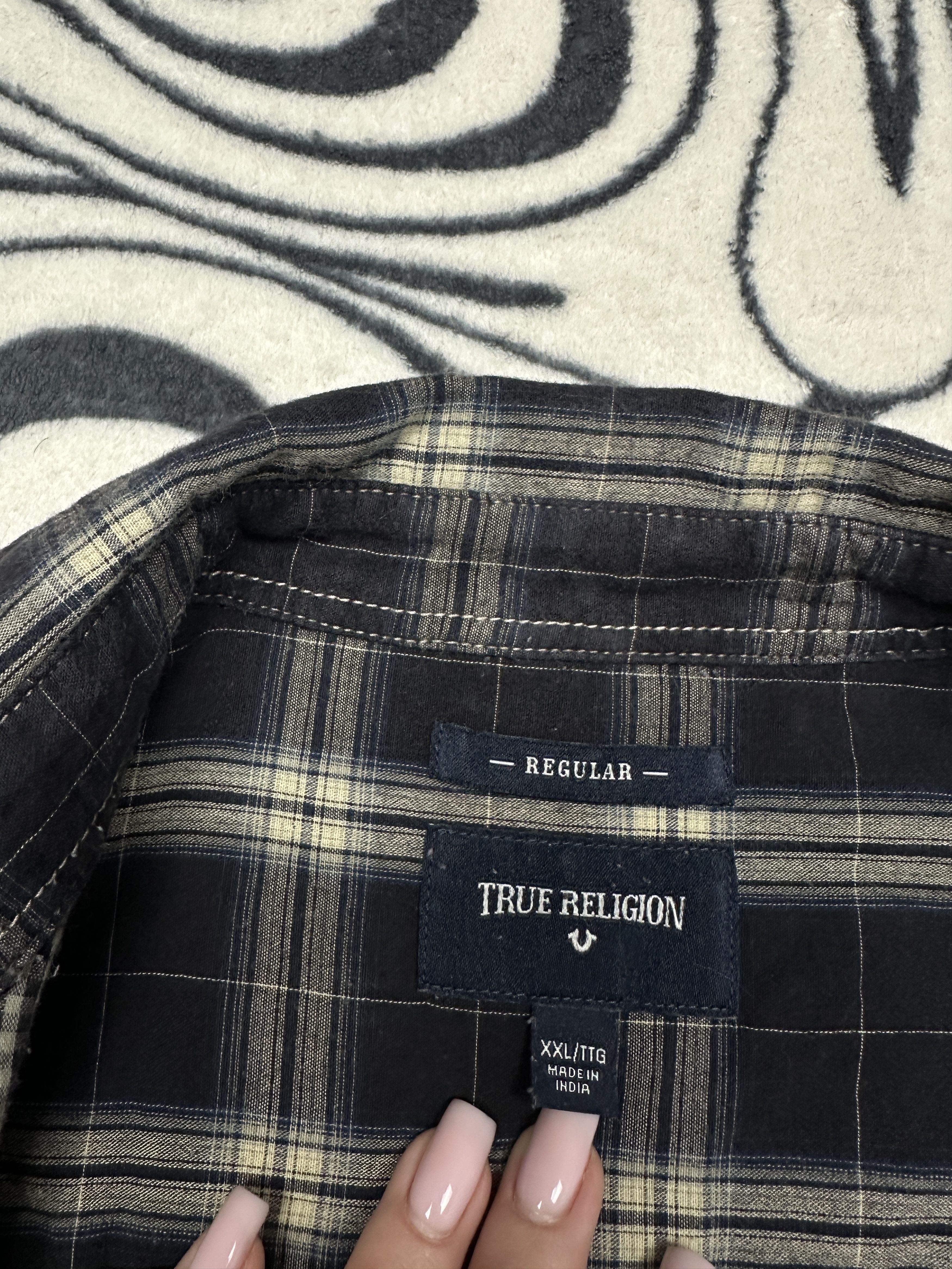 True Religion True Religion Mens Flannel Plaid Shirt Size US XXL / EU 58 / 5 - 5 Thumbnail