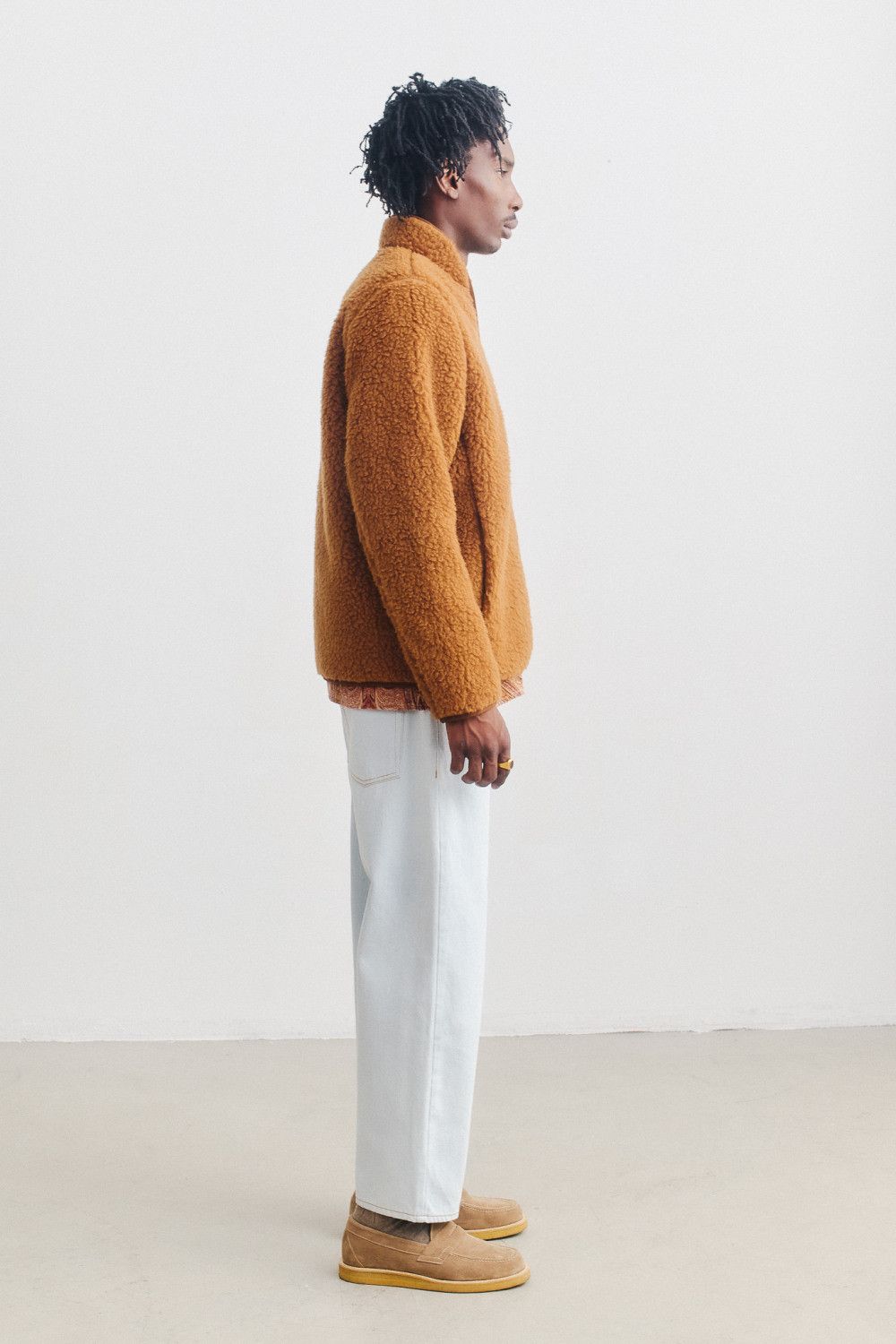 A Kind Of Guise 💚 AW23 A Kind Of Guise Floki Fleece Jacket Caramel NEW Size US M / EU 48-50 / 2 - 4 Thumbnail