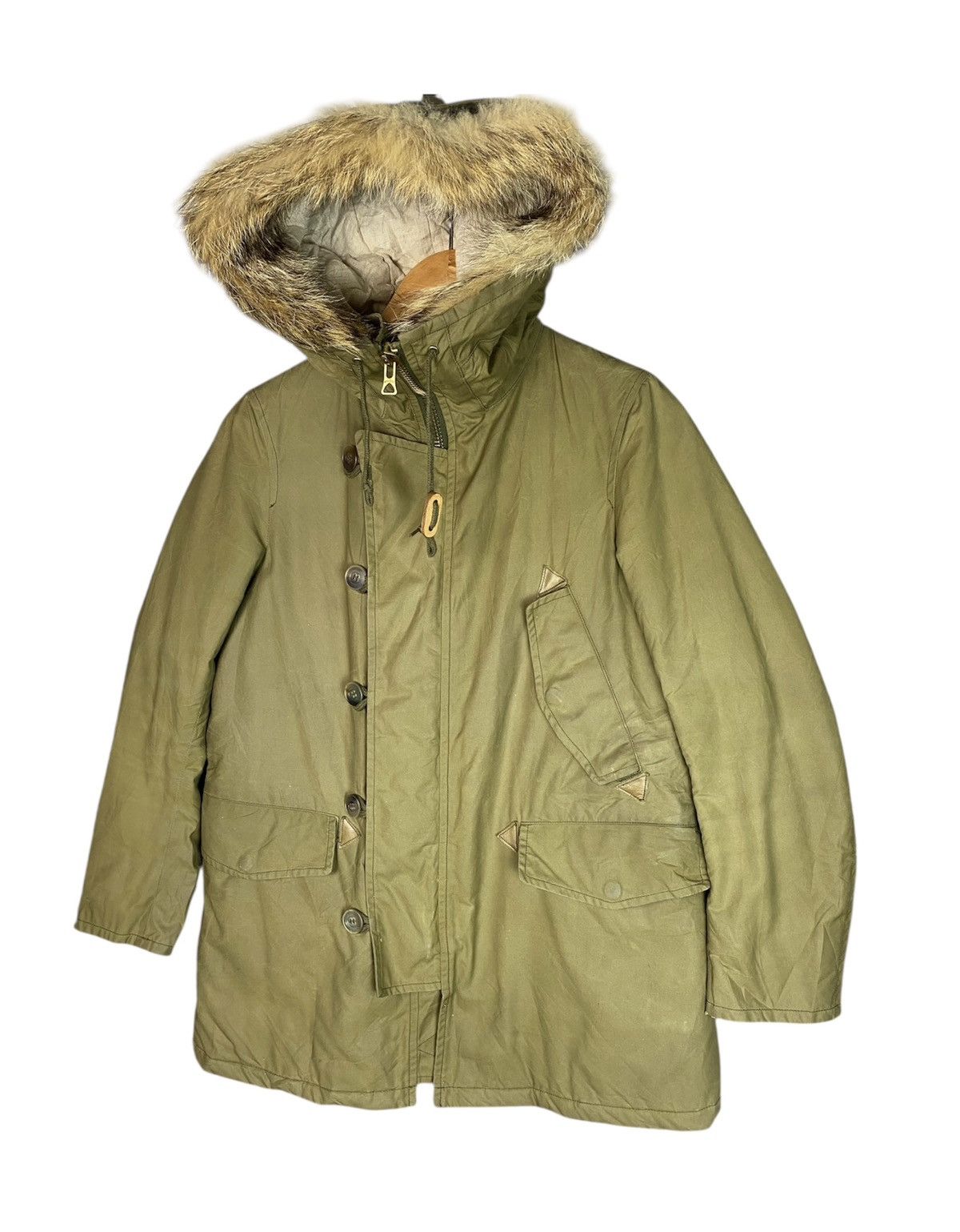 Japanese Brand Vintage The British Millerain Fabric Fur Parka Jacket Size US M / EU 48-50 / 2 - 2 Thumbnail