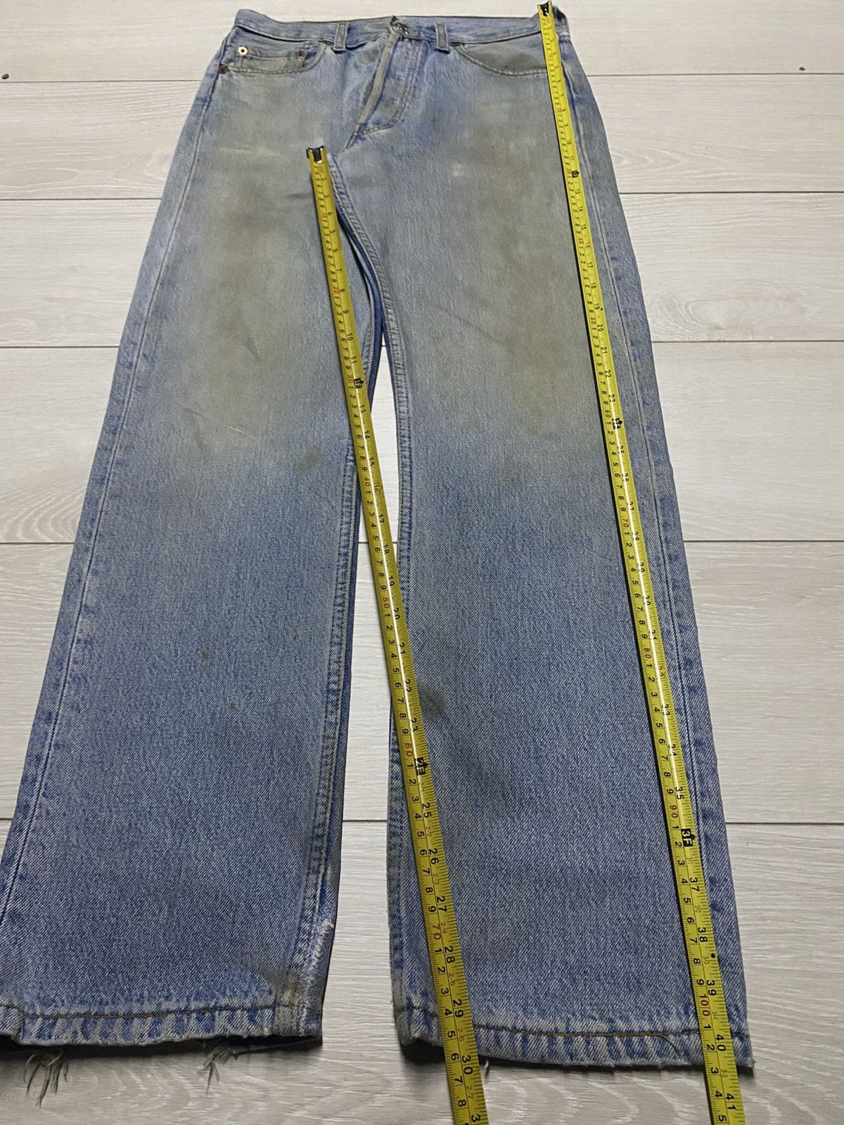Levi's Vintage Levis 501 Grunge Mud Wash Distressed Jeans Size US 28 / EU 44 - 14 Thumbnail
