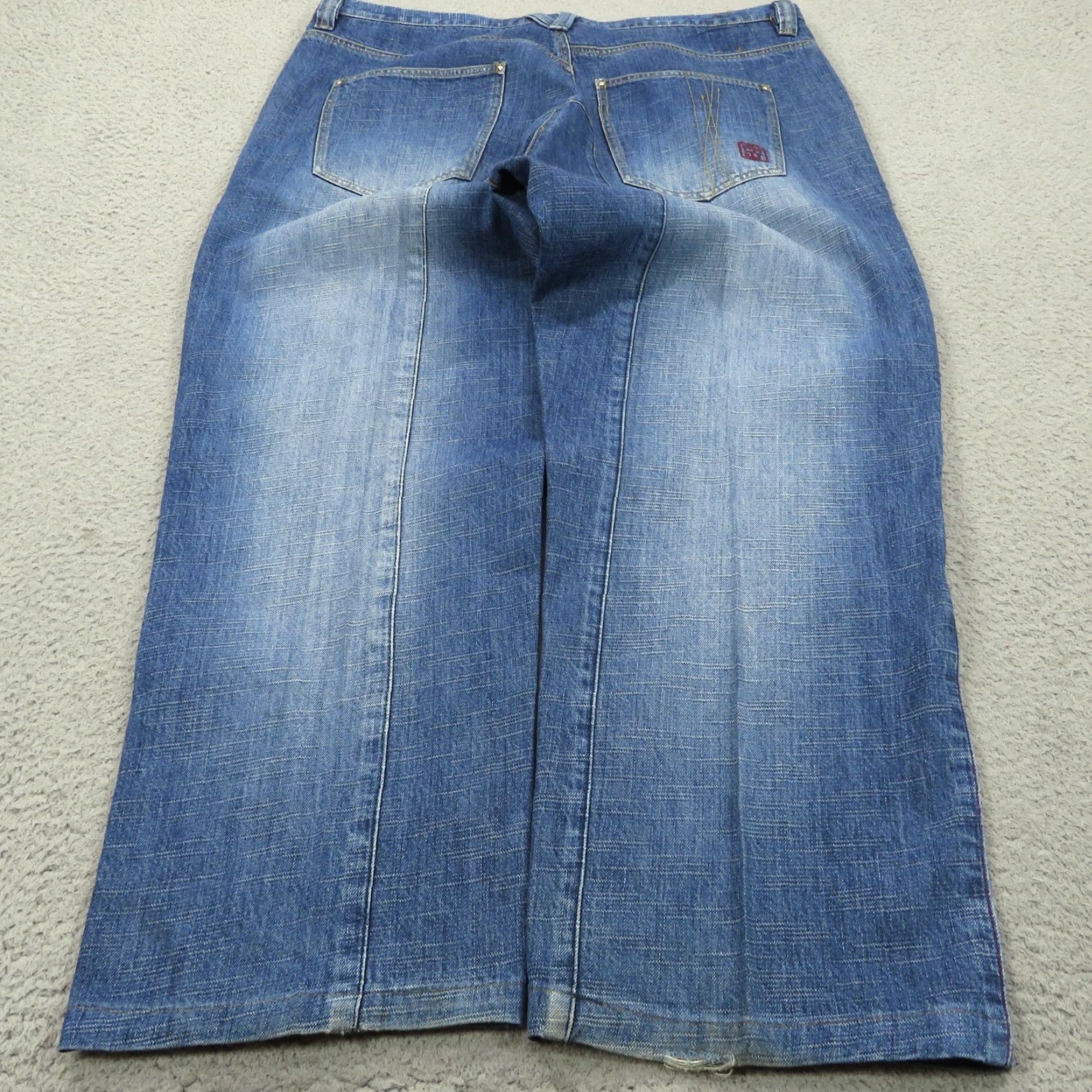 Phat Farm VINTAGE Phat Farm Baggy Jeans Men 40 Y2K Skater Grunge 10" Leg Opening Wide-Leg 5-Pocket Denim Jeans Blue Regular 40 Mens Size US 40 / EU 56 - 4 Thumbnail