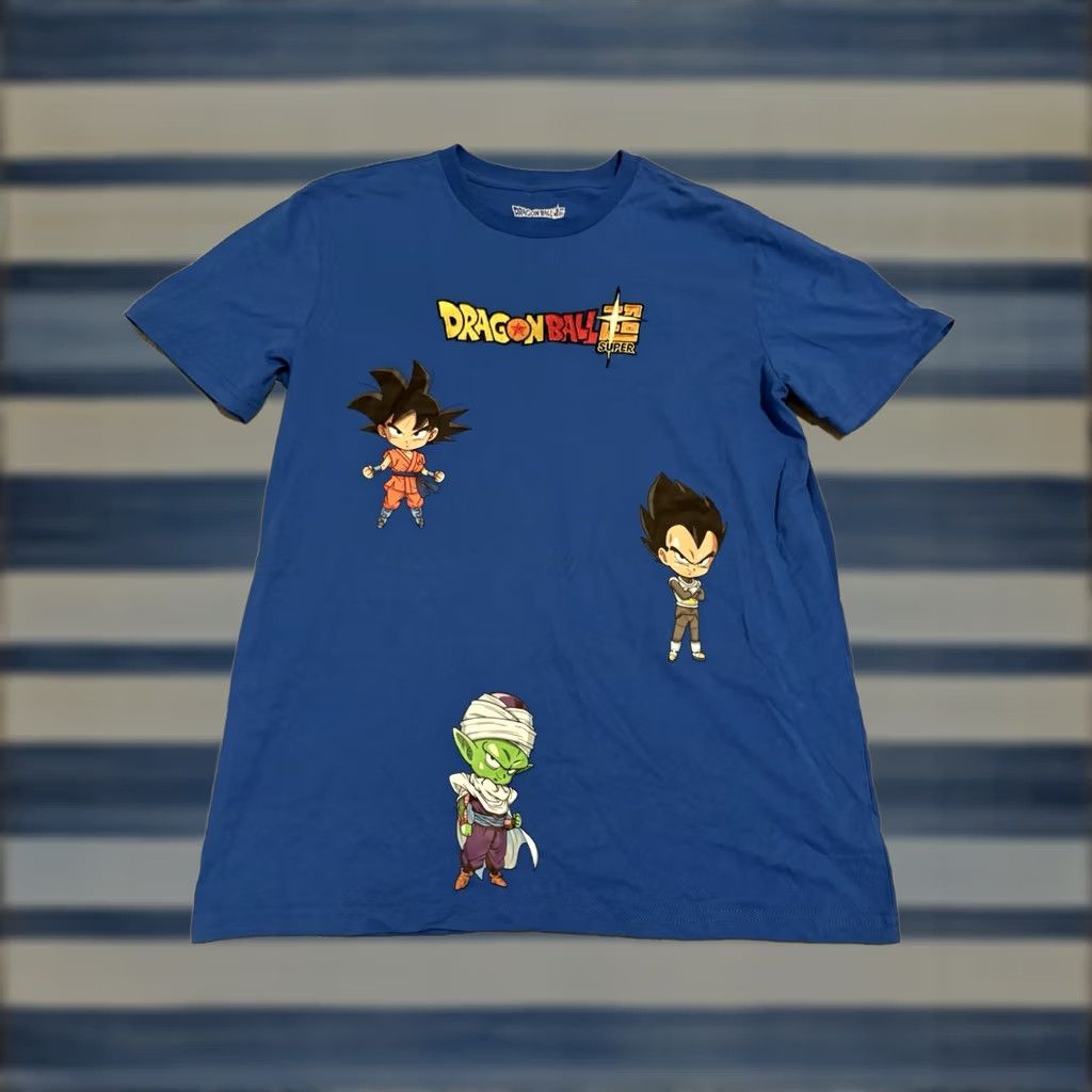 Vintage Dragon Ball Z Dragon Ball Z Super Blue T-Shirt Toei Animation Anime Blue L Men Short Sleeve Crew Neck Graphic Print Shirt Century Size US L / EU 52-54 / 3 - 1 Thumbnail