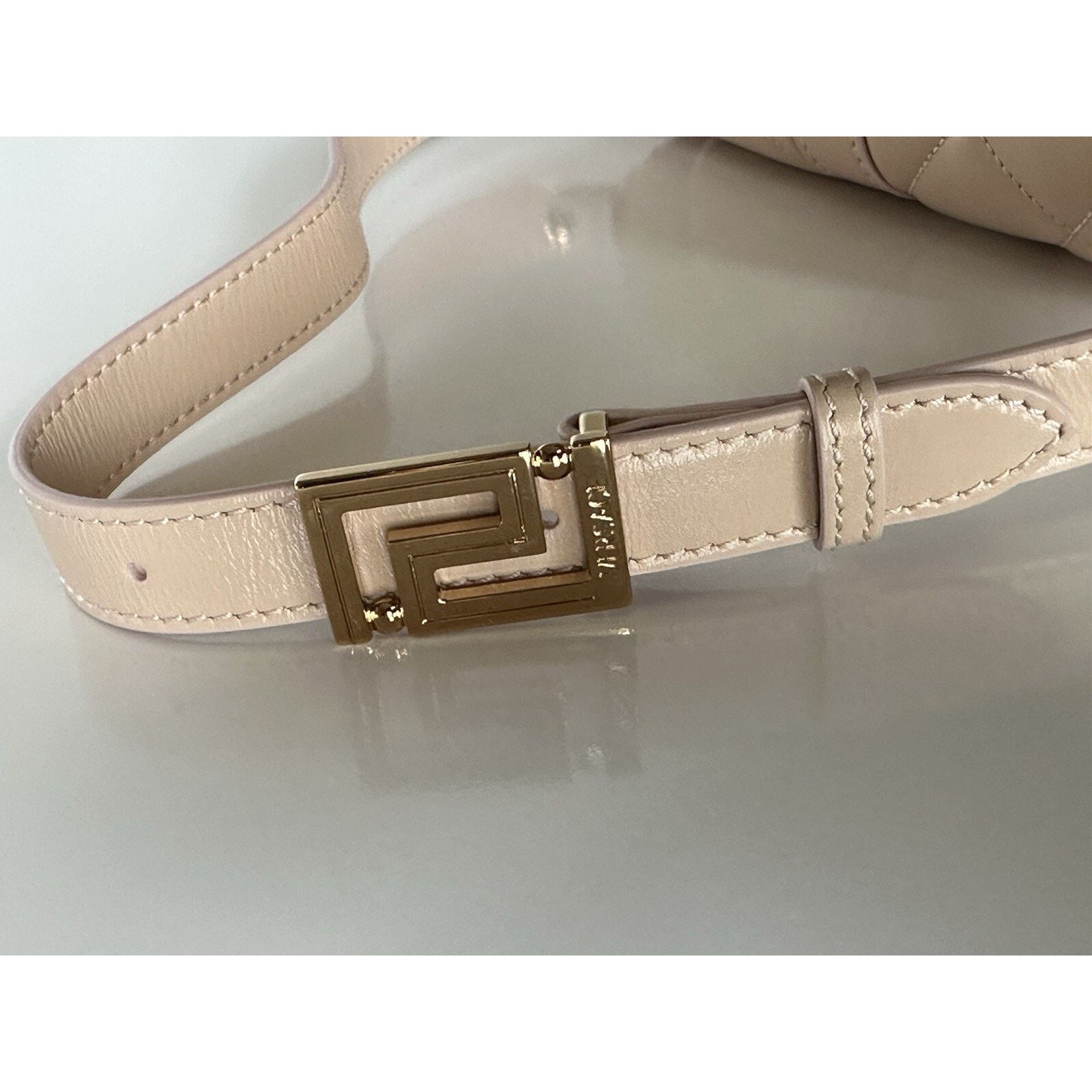 Versace Versace Quilted Calf Leather Pink Mini Shoulder Bag 1010951 Size ONE SIZE - 9 Thumbnail