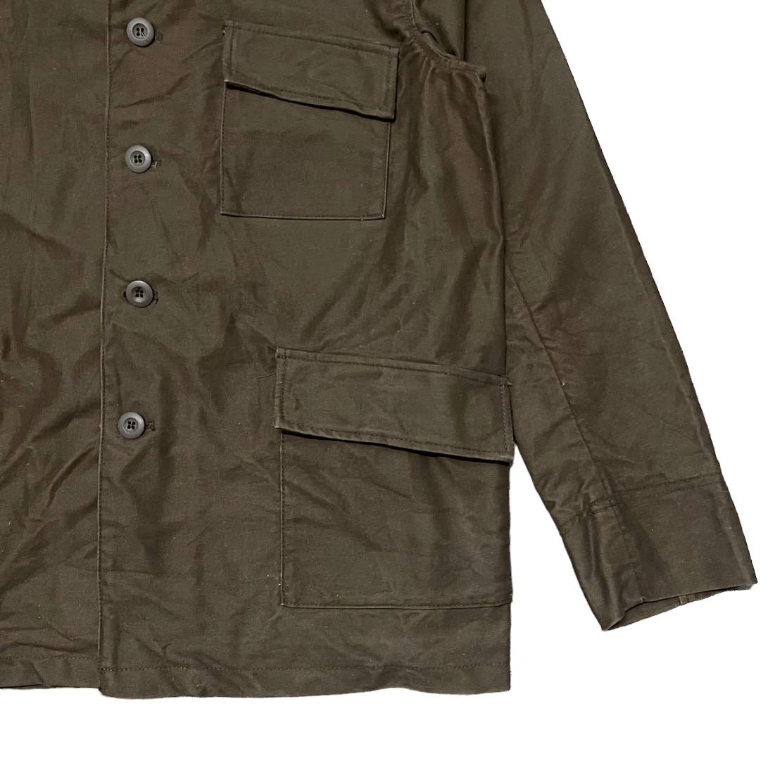 Japanese Brand Vintage Remodel Connect Modified Chore Coat Size US L / EU 52-54 / 3 - 4 Thumbnail