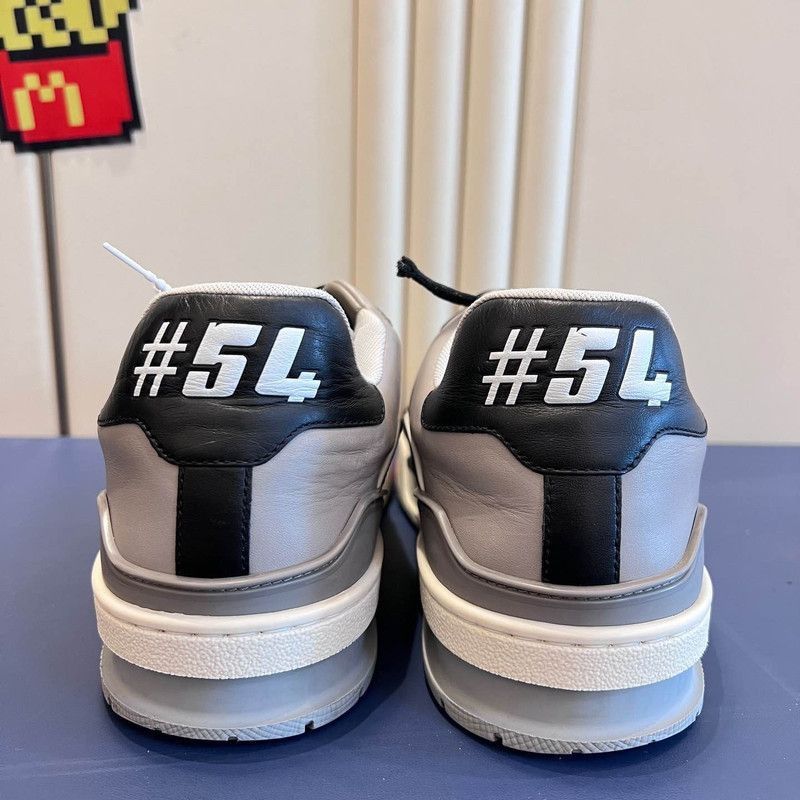 Louis Vuitton Louis Vuitton Trainer Sneakers in Black and Gray -2508 Size US 11.5 / IT 41.5 - 3 Thumbnail