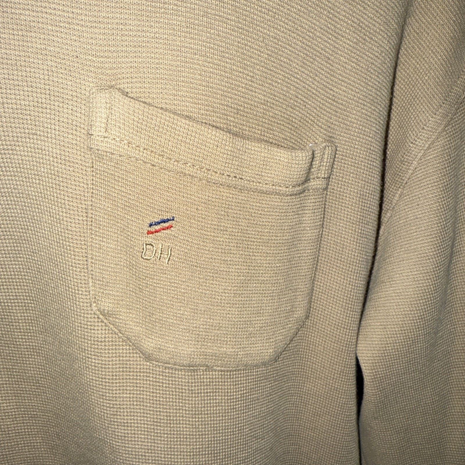 Daniel Hechter Daniel Hechter Paris Men’s Size M Beige Micro Knit Preppy Size US M / EU 48-50 / 2 - 2 Thumbnail