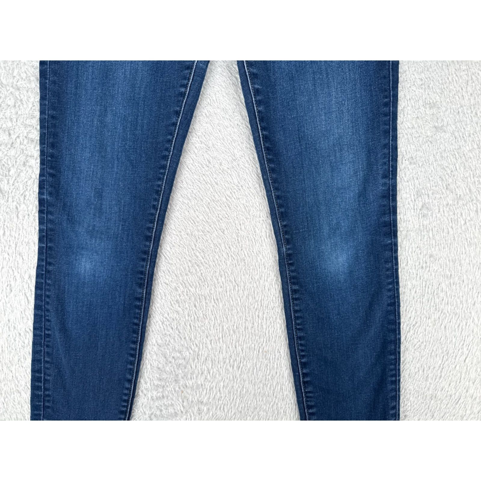 Ann Taylor Ann Taylor Jeans Womens 2 Denim Slim Skinny Low Rise 27x28 Blue Cotton 5-Pocket 98% Cotton Size 26" / US 2 / IT 38 - 3 Thumbnail