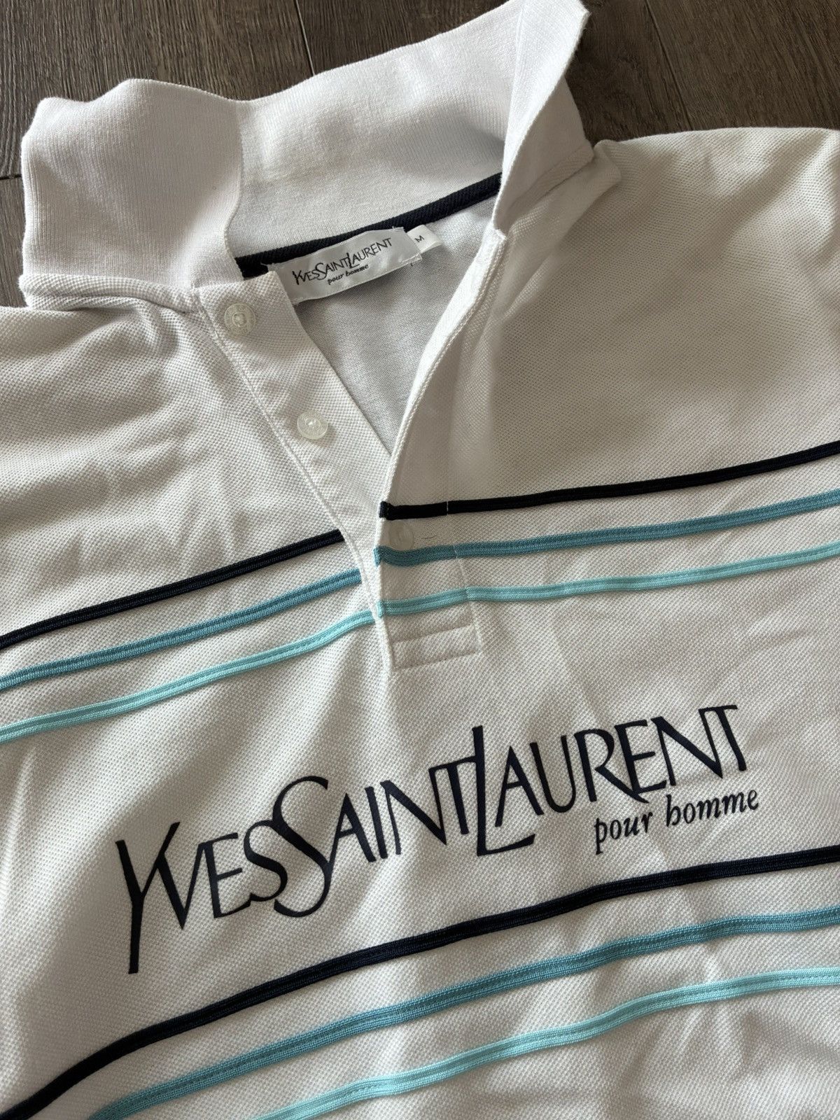 Yves Saint Laurent YSL Polo Size US M / EU 48-50 / 2 - 2 Thumbnail