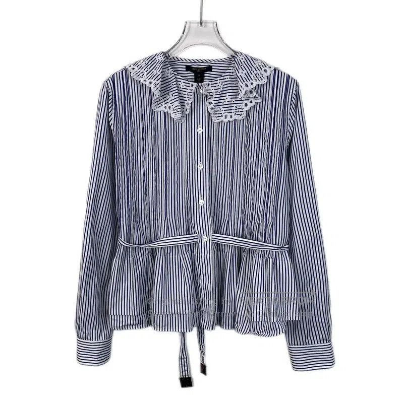 Louis Vuitton Louis Vuitton Blue Cotton Blouse for Women . Size XS / US 0-2 / IT 36-38 - 1 Thumbnail