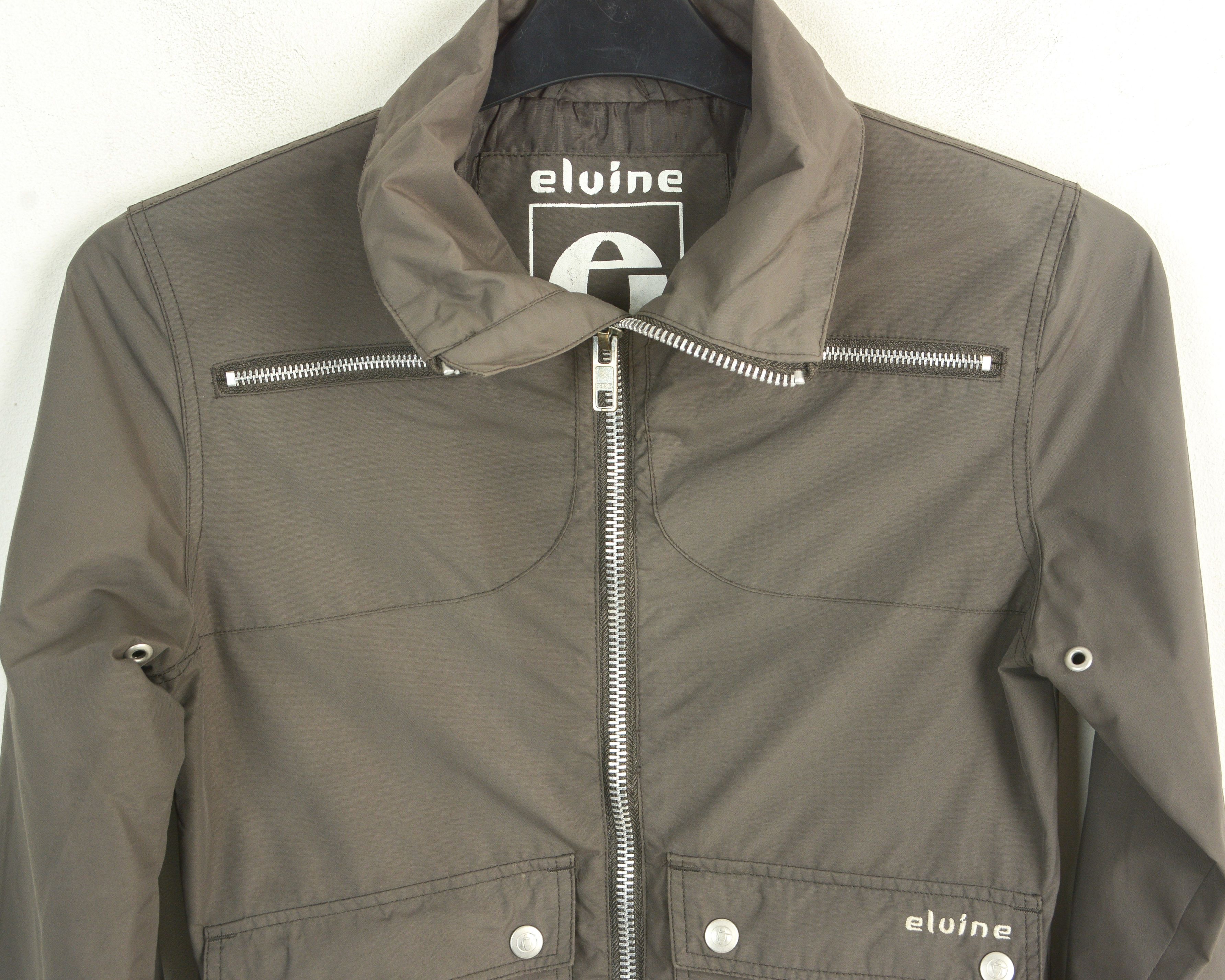 ELVINE Bomber Jacket Women S Coat Brown Light Windbreaker Nylon Size S / US 4 / IT 40 - 3 Thumbnail