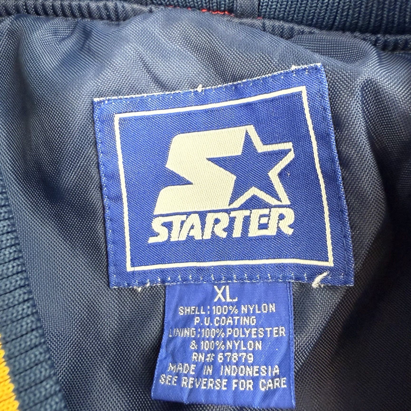 Starter VINTAGE UCLA Bruins Satin Jacket Mens XL Blue Windbreaker V Neck Jacket Size US XL / EU 56 / 4 - 5 Thumbnail