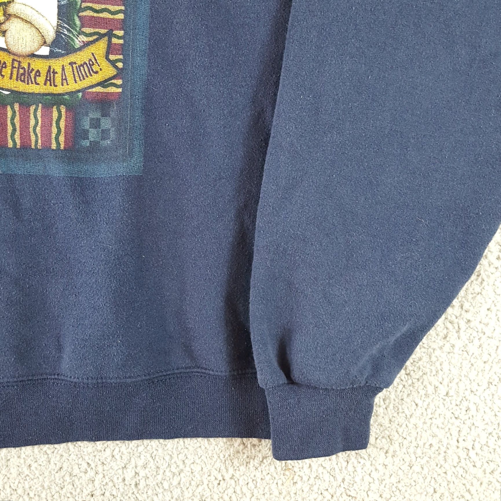 Jerzees VINTAGE Jerzees 90s Snowman Frosty Christmas Size L Blue Pullover Crewneck Sweatshirt Men Blue Art Sweatshirt Size US L / EU 52-54 / 3 - 4 Thumbnail