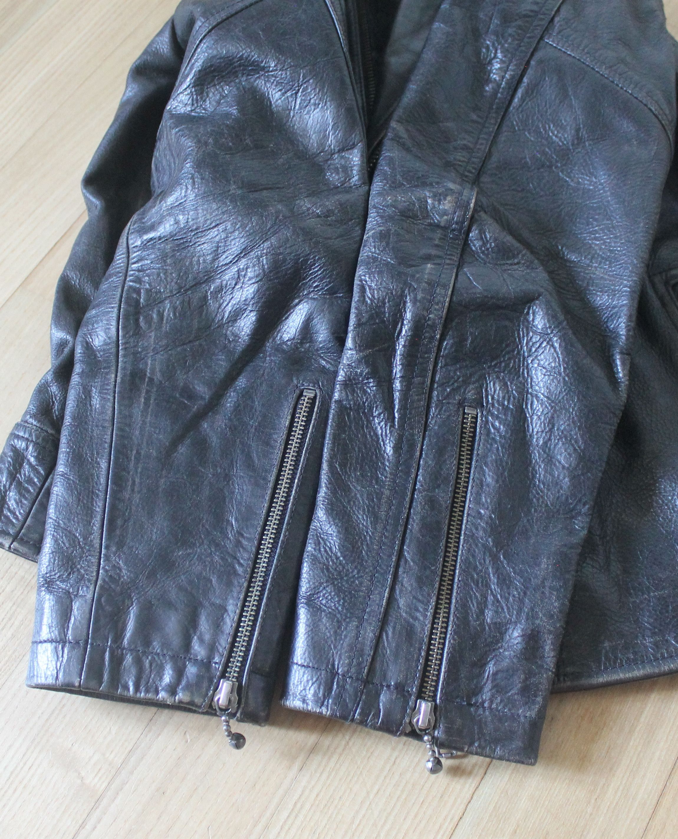 Allsaints MSRP $695 Allsaints Raid Biker Jacket Cracked Leather Size US S / EU 44-46 / 1 - 10 Thumbnail