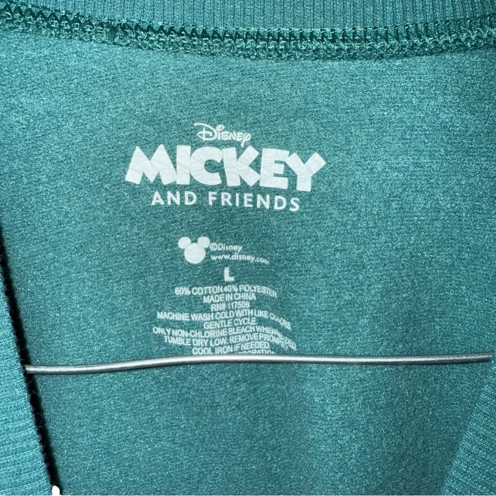 Disney Disney Teal Sweatshirt Size L / US 10 / IT 46 - 4 Thumbnail