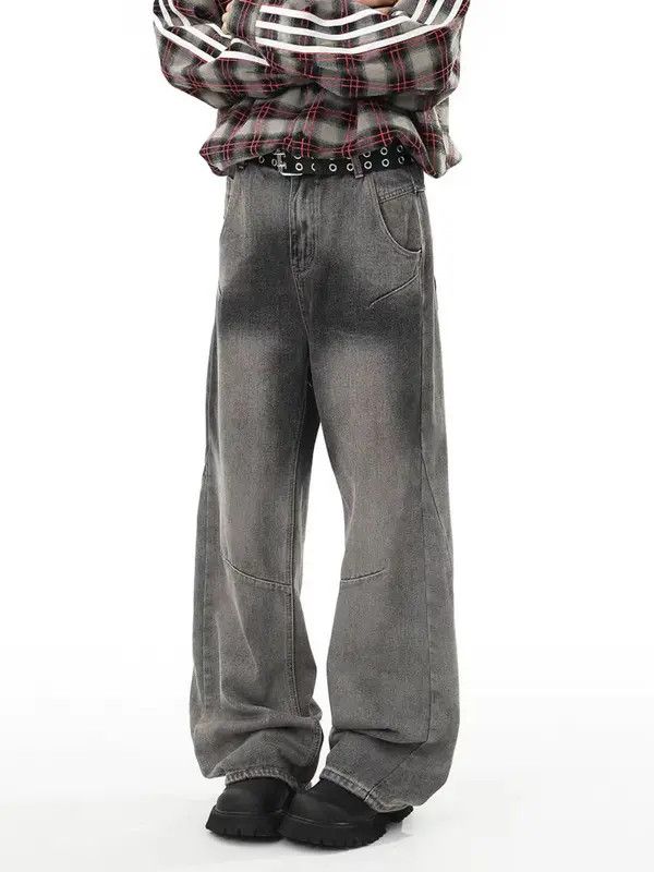 VIBE Vintage washed street Y2K wide leg jeans Size US 30 / EU 46 - 8 Thumbnail