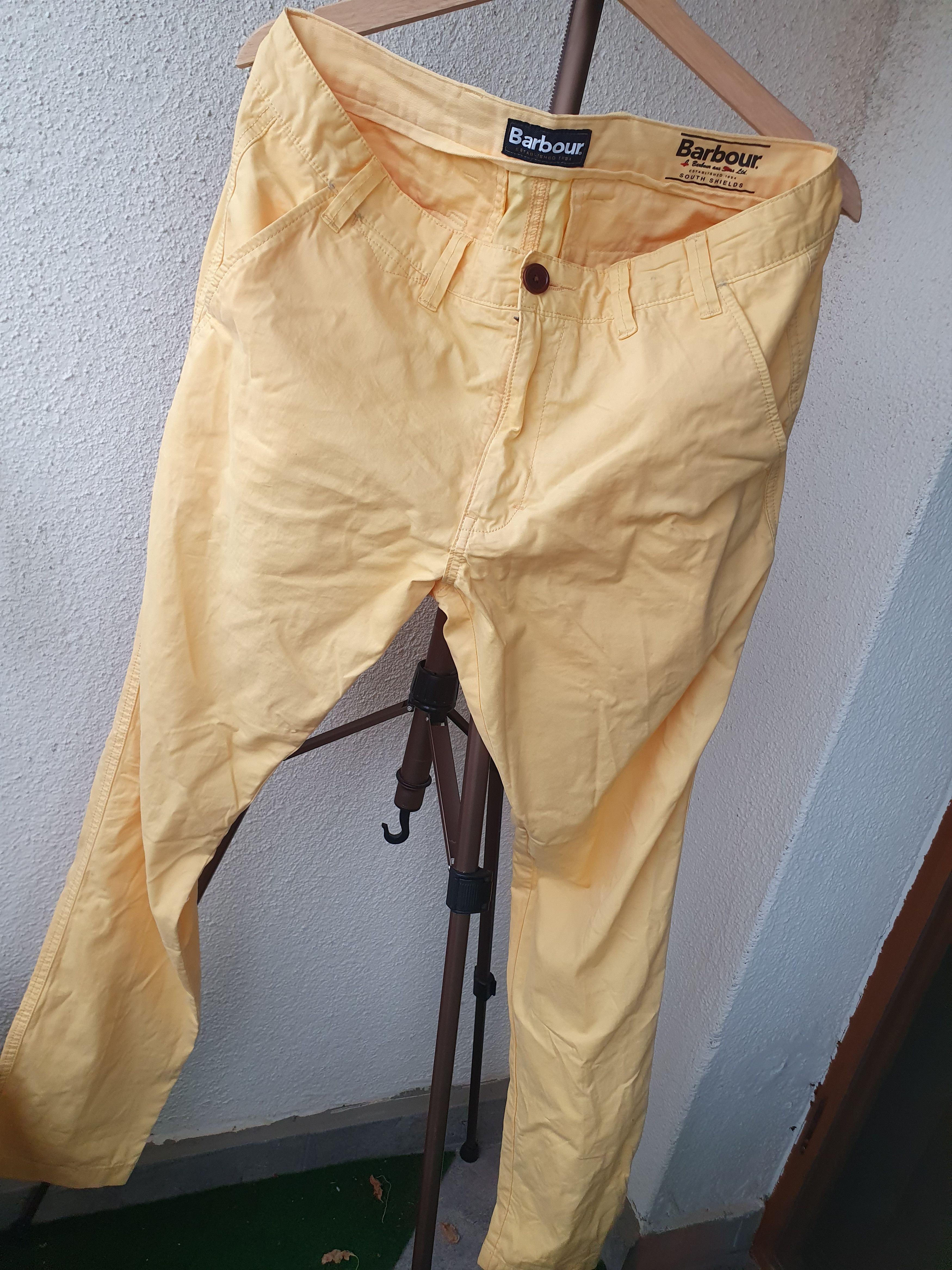 Barbour Barbour Euston Garment Dyed Yellow Pants sz 34/34 Size US 34 / EU 50 - 9 Thumbnail