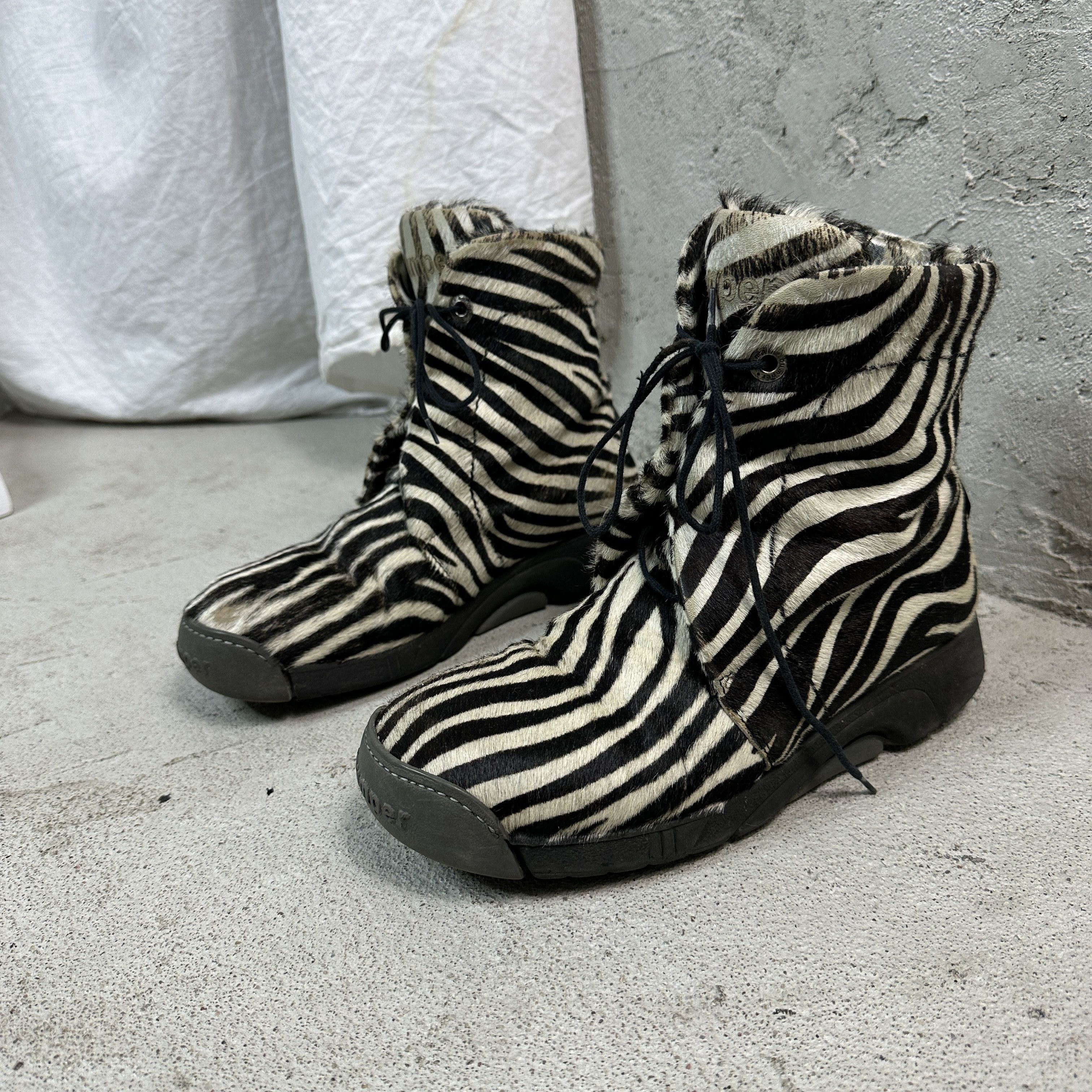 Vintage Vintage Shoes Bumper Horsehair Zebra Print Size US 8 / IT 38 - 4 Thumbnail