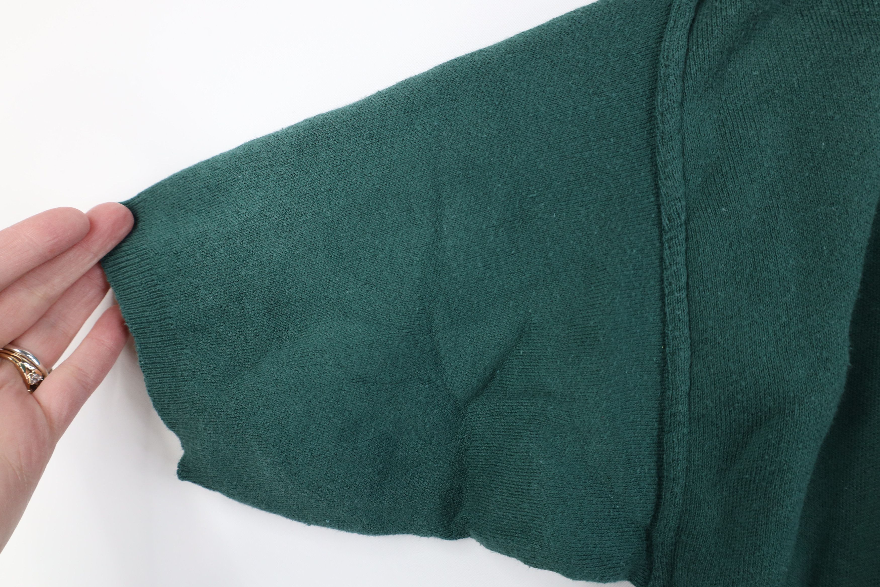 Vintage Vintage 90s Streetwear Ribbed Short Sleeve Sweater Green Size M / US 6-8 / IT 42-44 - 8 Thumbnail