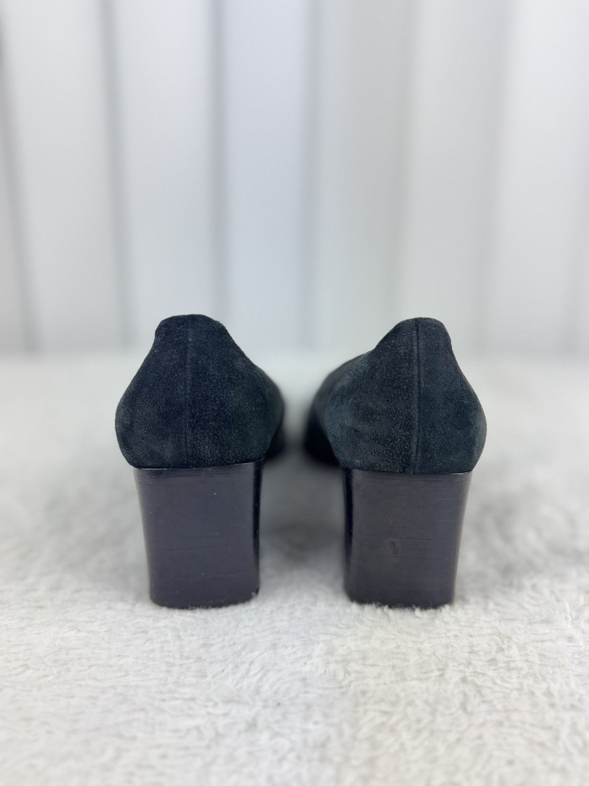 Gucci Gucci black suede block-heel pumps Size US 5 / IT 35 - 3 Thumbnail