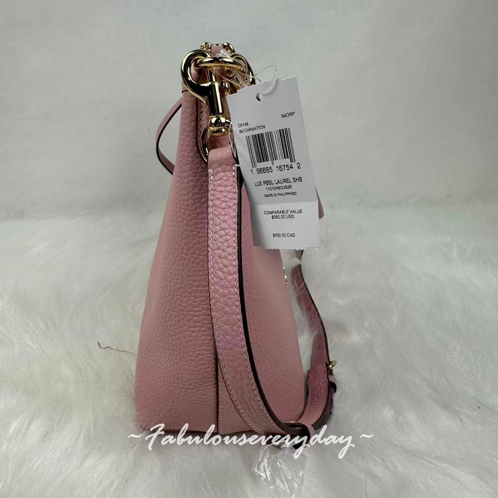 Coach Coach Laurel Shoulder Bag Crossbody Leather CR148 Pink NWT Size ONE SIZE - 5 Thumbnail