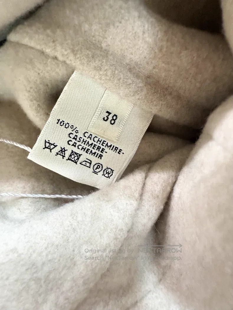 Hermes Hermes Oatmeal Double-breasted Lapel Cashmere Coat Size XS / US 0-2 / IT 36-38 - 4 Thumbnail