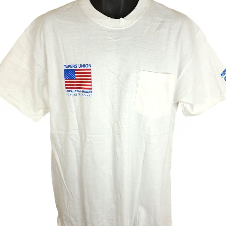 Hanes VINTAGE Hanes T Shirt Mens Size Large 90s Local 1944 Hawaii Dragon Hawaiian Short Sleeve Crew Neck Cotton White Graphic Print Size US L / EU 52-54 / 3 - 2 Thumbnail