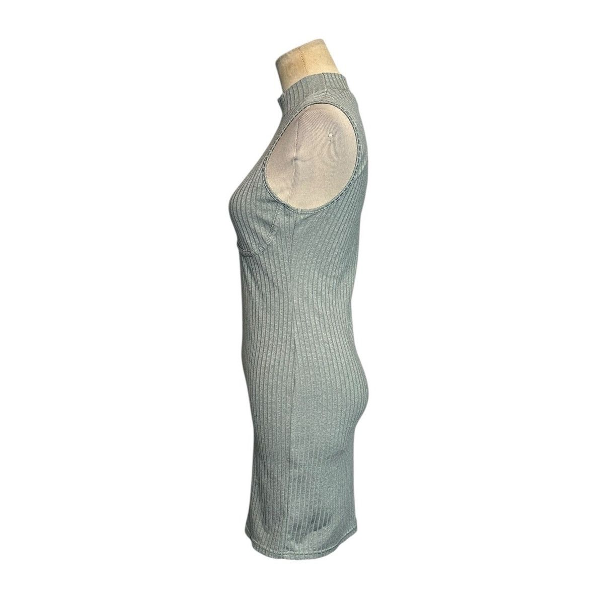 Forever 21 Forever 21 gray ribbed sleeveless bodycon dress size Small Size S / US 4 / IT 40 - 6 Thumbnail