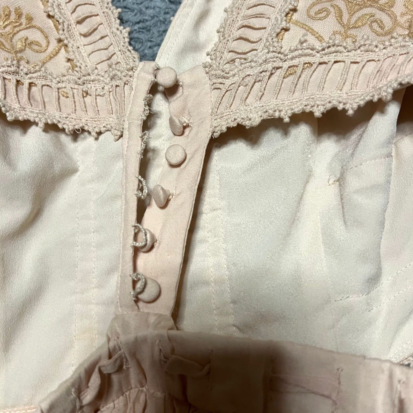 Free People Free People Dress Mini Womens 6 Honeysuckle Cutout Boho Beige Cream Tan Dress Women 6 Small Short Edt Regular Size M / US 6-8 / IT 42-44 - 4 Thumbnail