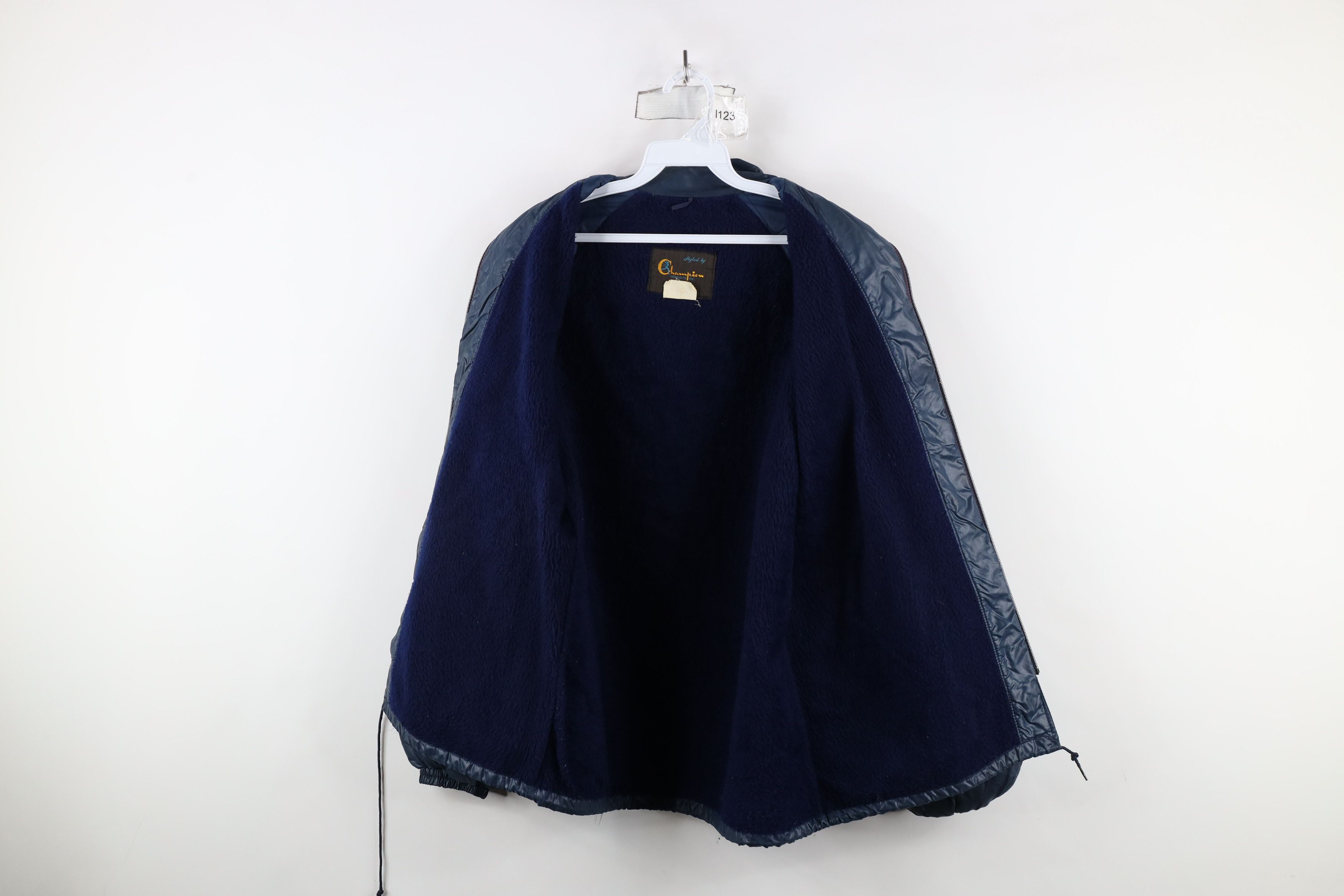 Champion × Vintage Vintage 60s Champion Running Oil Co Lined Jacket Blue USA Size US S / EU 44-46 / 1 - 10 Thumbnail