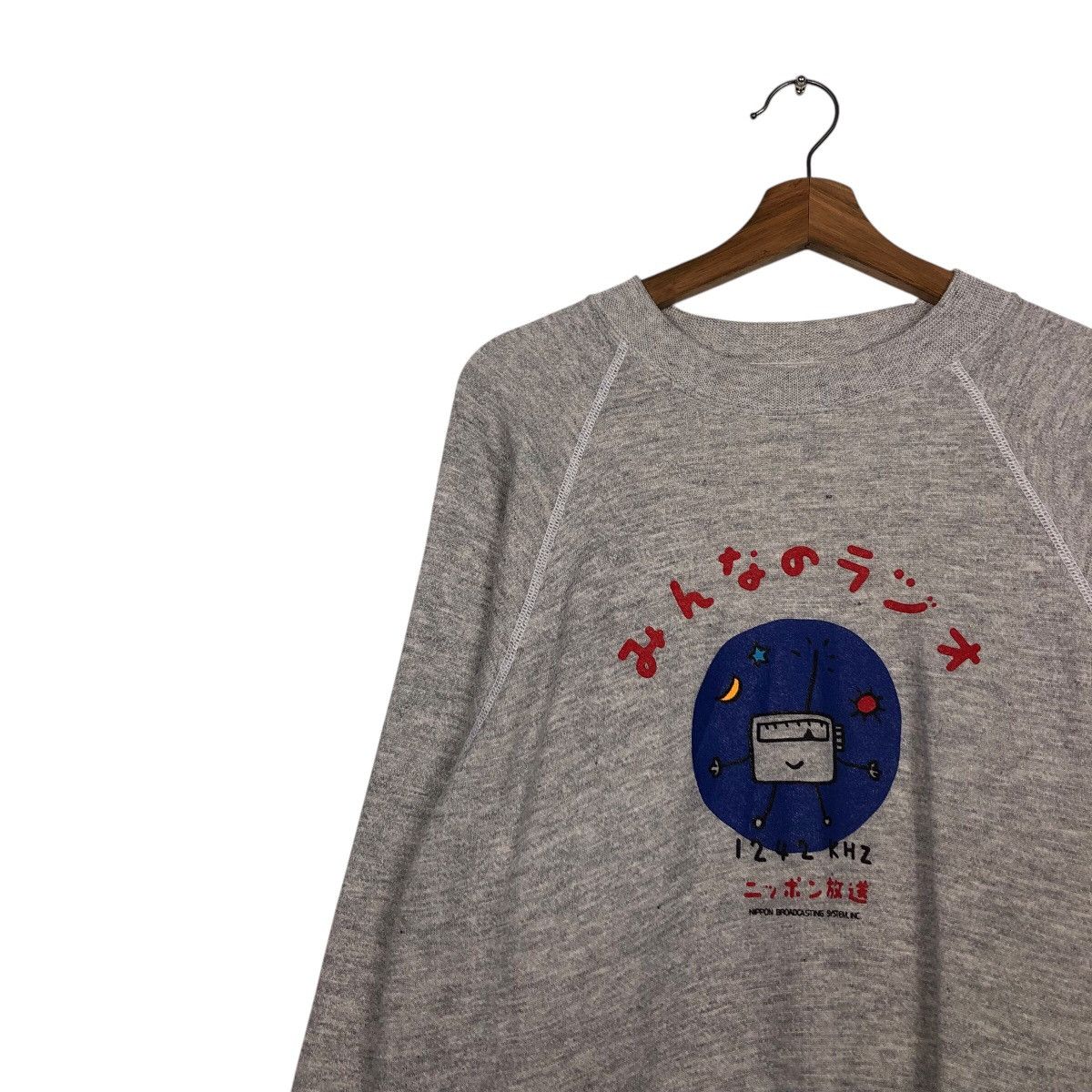 Vintage 📌Vintage Hanes Sweatshirt Made in Usa Cartoon Big Logo Size US XL / EU 56 / 4 - 8 Thumbnail