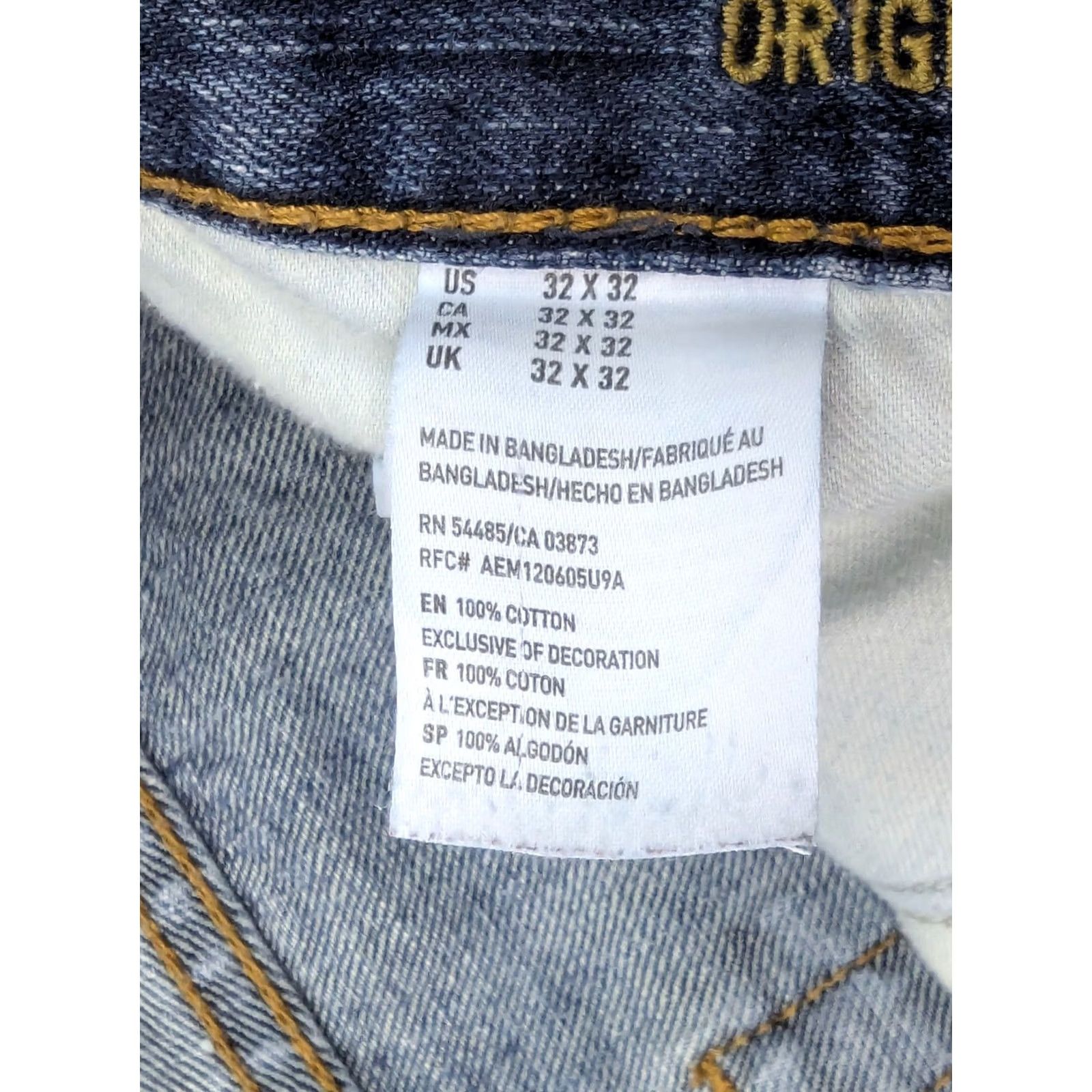 American Eagle Outfitters American Eagle Outfitters Jeans Men 34x30 Straight Leg Blue Denim 5-Pocket Stretch Regular Waist Vintage: No Size US 34 / EU 50 - 7 Thumbnail