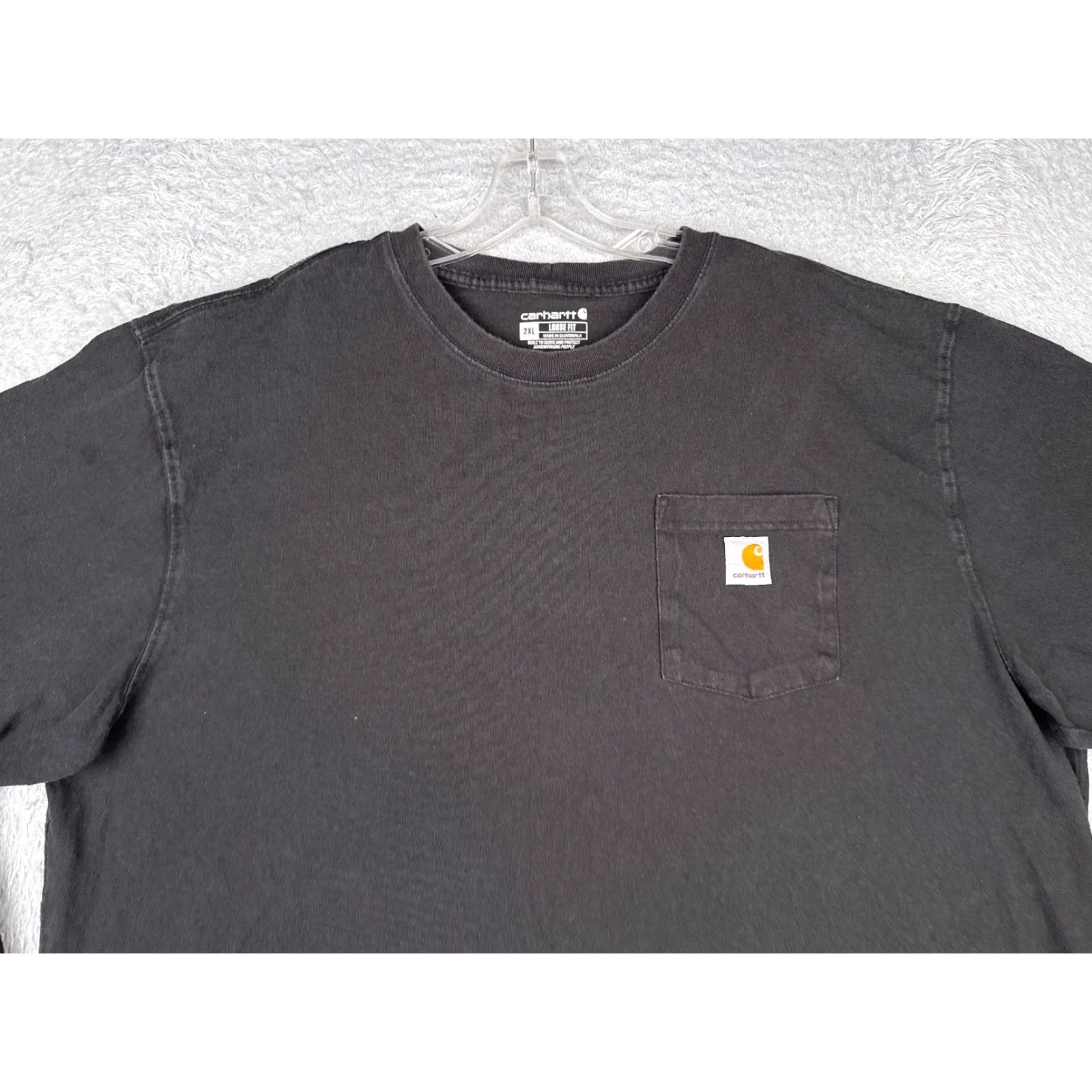 Carhartt Carhartt Shirt Men 2XL Black Long Sleeve Crew Cotton Pocket Workwear Size US XXL / EU 58 / 5 - 4 Thumbnail